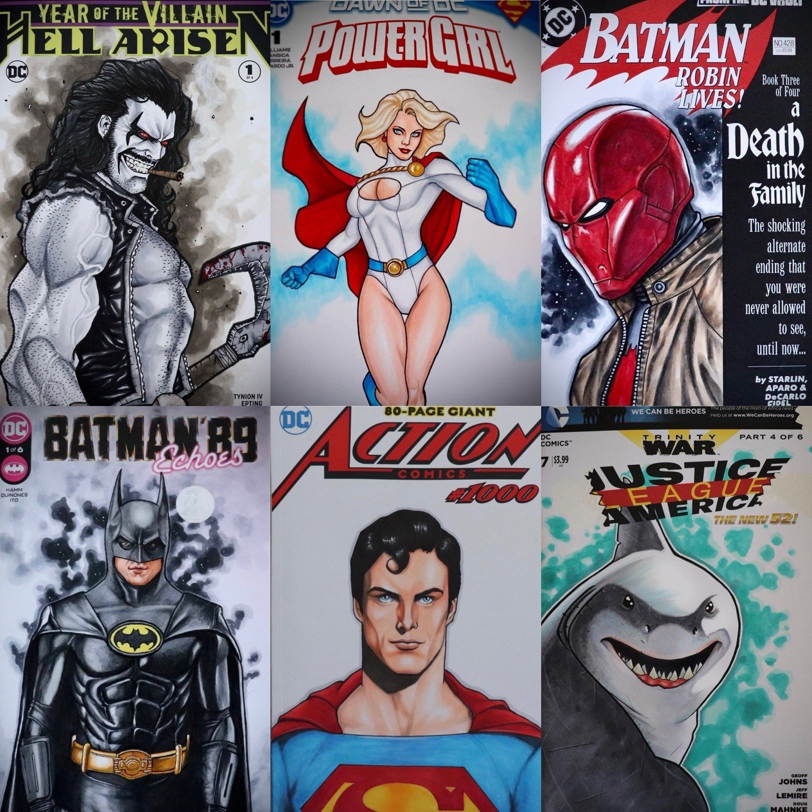 Original Custom Blank Sketch Cover Comic Artwork DC Marvel Image Commissions