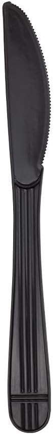 U2061B PP Premium Extra Heavy Weight Knives - Black (Case of 1000)