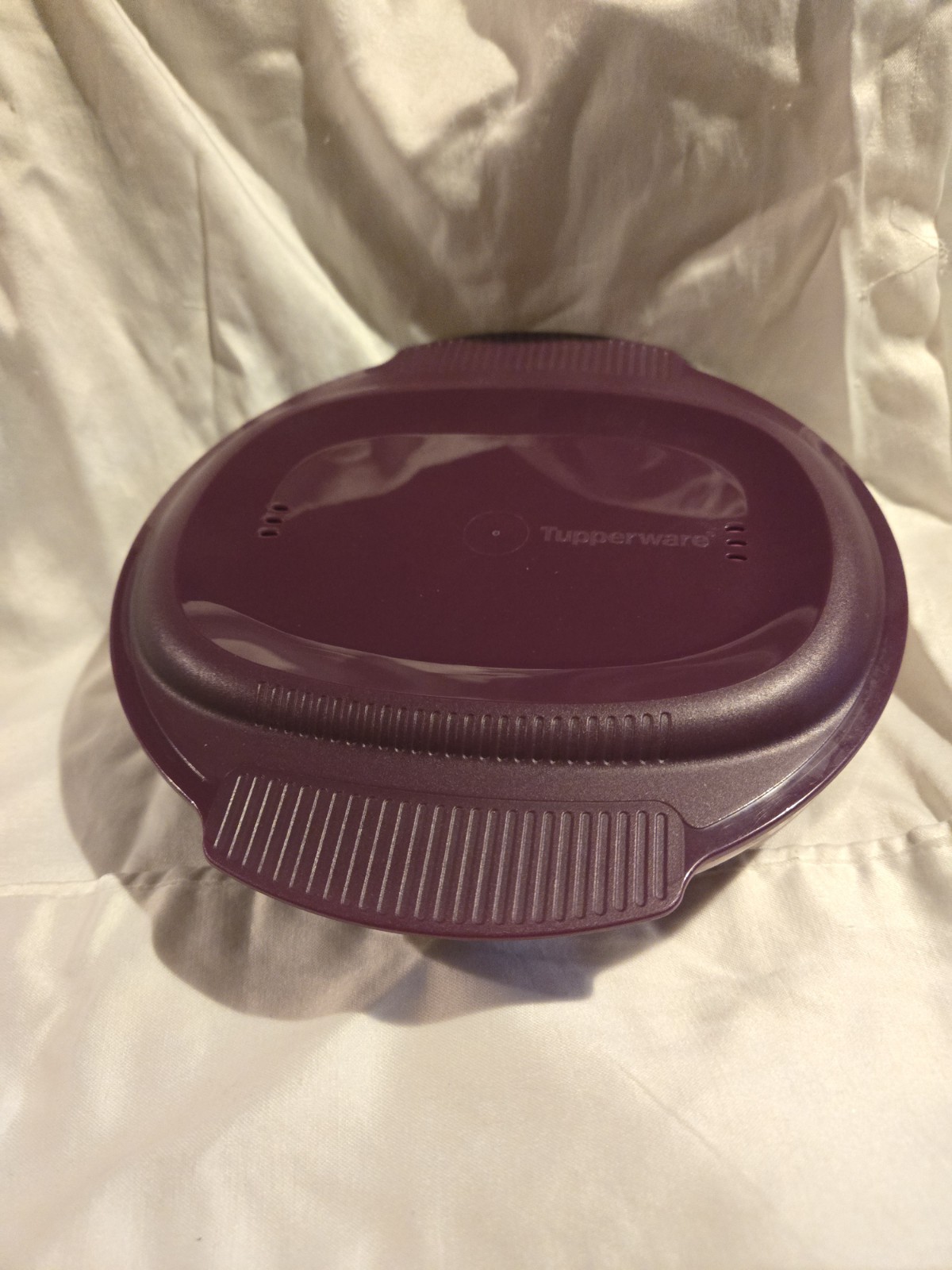 Tupperware Micro Healthy Delight Microwave Cooker Steamer 3.25 Cups Purple /Plum