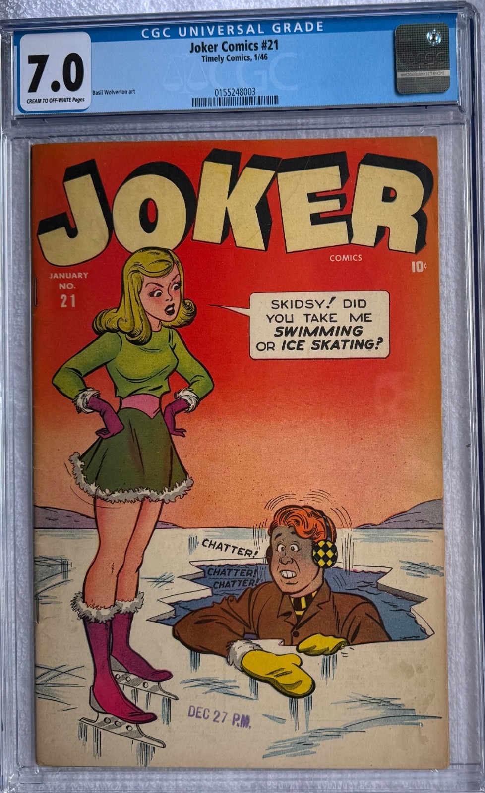 1946 JOKER COMICS #21 CGC 4th highest graded