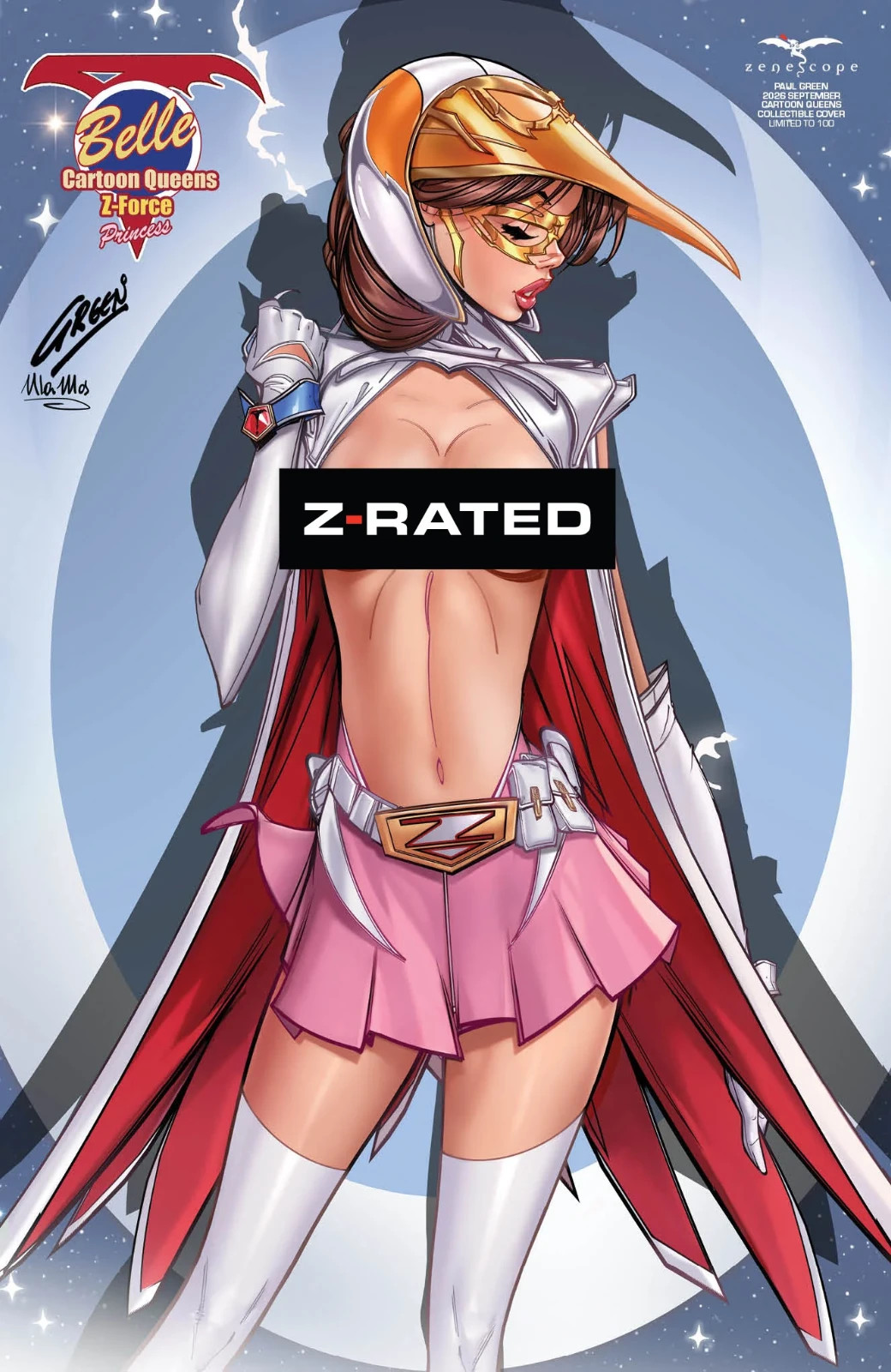 Grimm Fairy Tales Belle Cartoon Queens Z-Force Princess 2026 Z-Rated Cover LE100