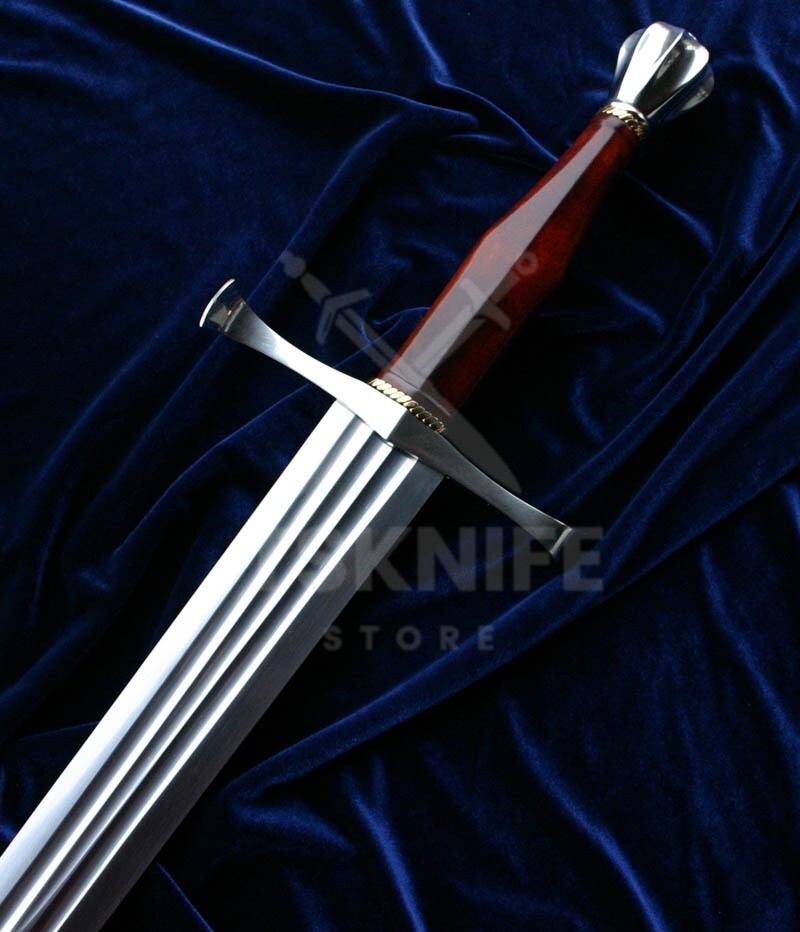Handmade J2 Carbon Steel Medieval Long Sword With Scabbard Limited Edition Sword