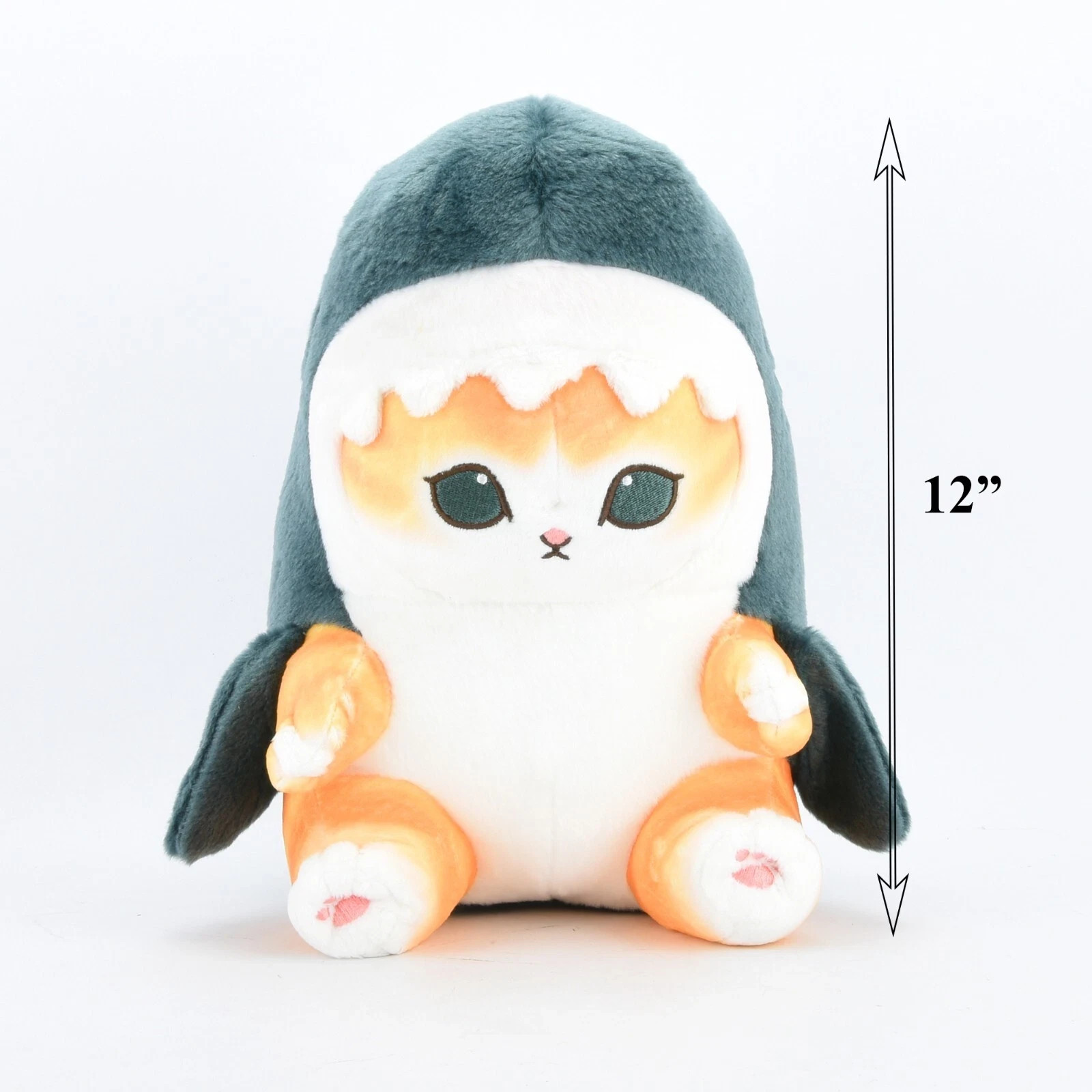 Mofusand Costume Cat Doll Soft Stuffed Plush Shark Cat 12\