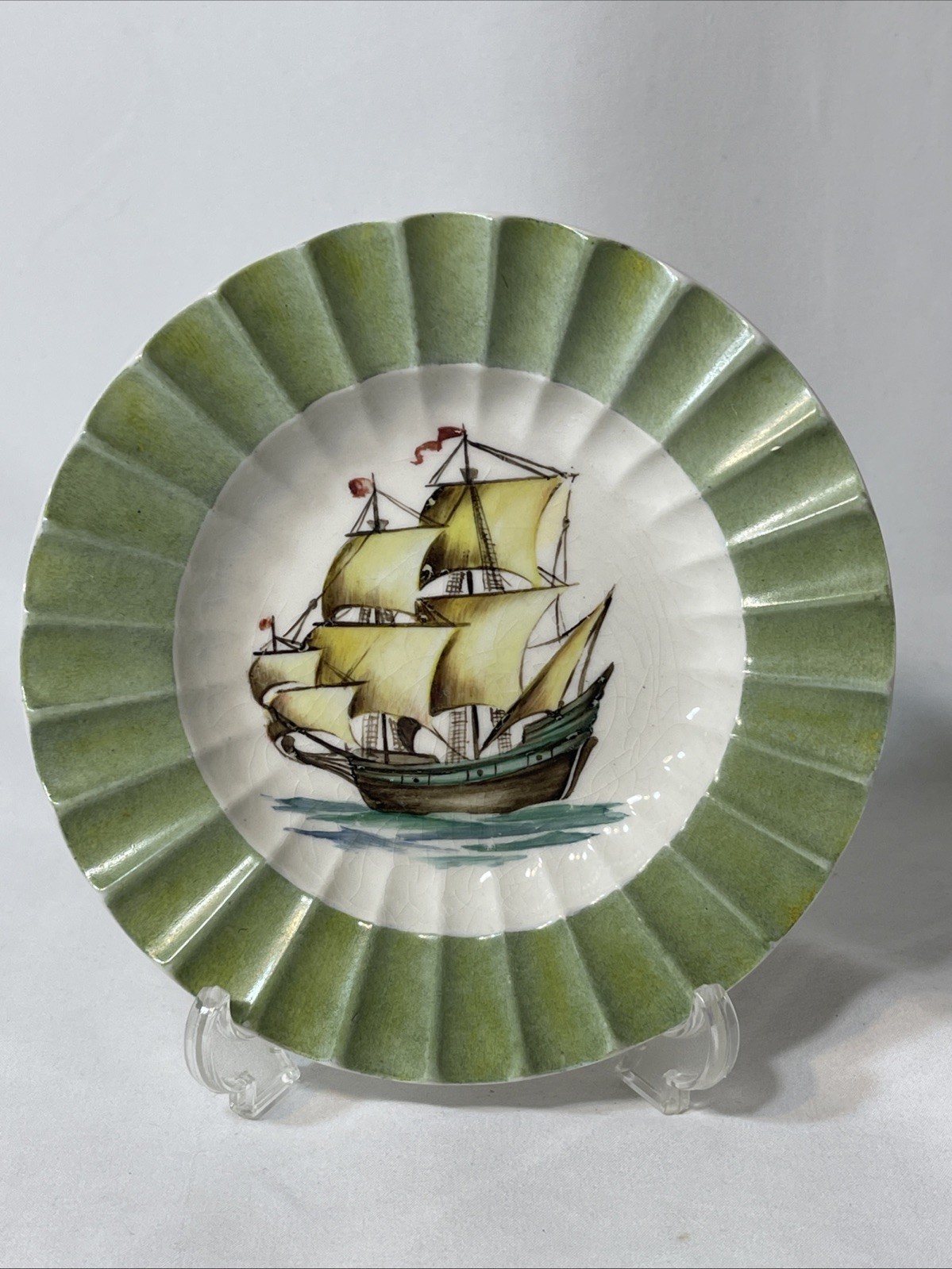 Vintage Lyngby Hand-Painted 6 Inch Plate/ashtray, Denmark Vintage Lyngby Hand-Painted 6 Inch Plate/ashtray, Denmark