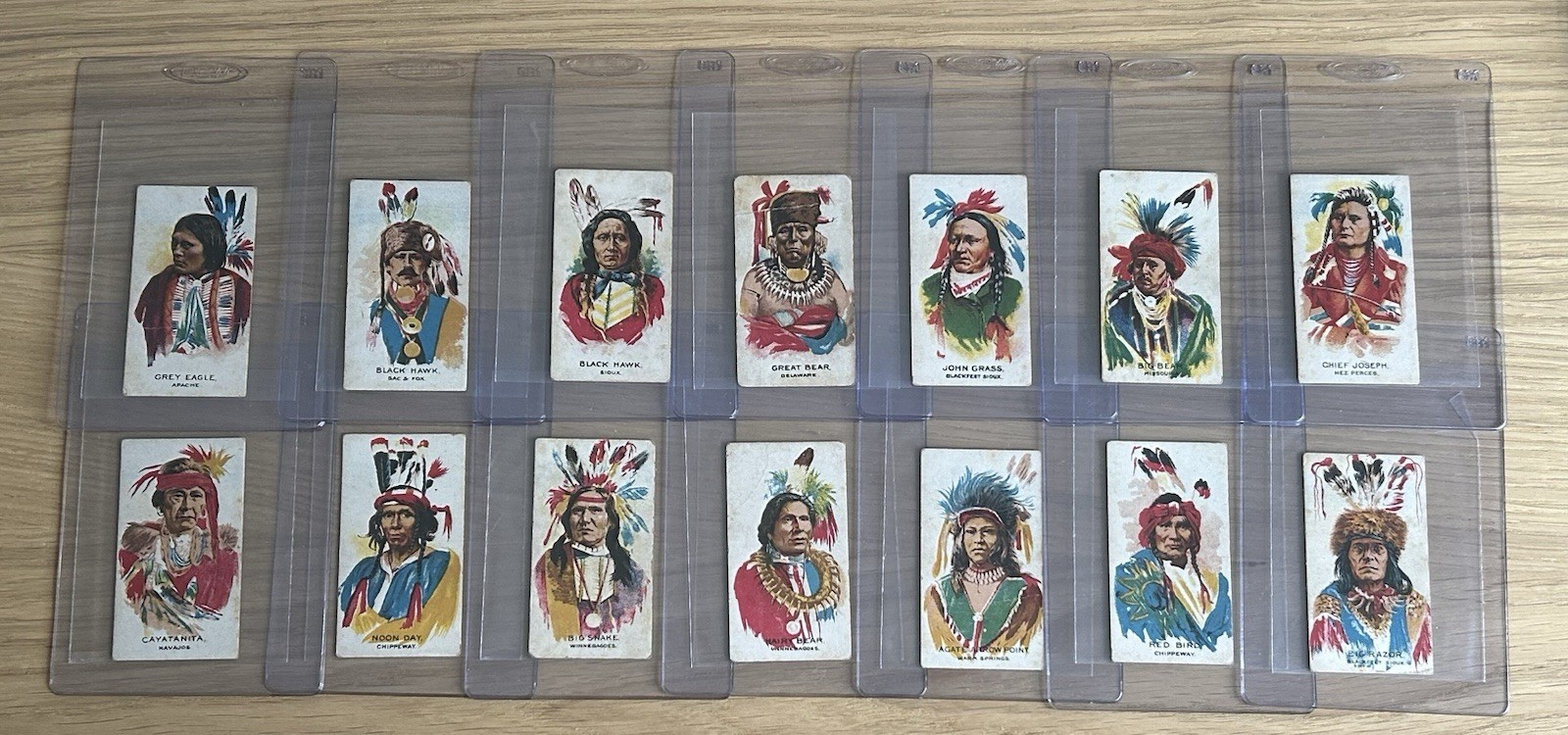 1930 BAT British American Tobacco Indian Chiefs - BLANK BACKS - 1930 BAT British American Tobacco Indian Chiefs - BLANK BACKS -