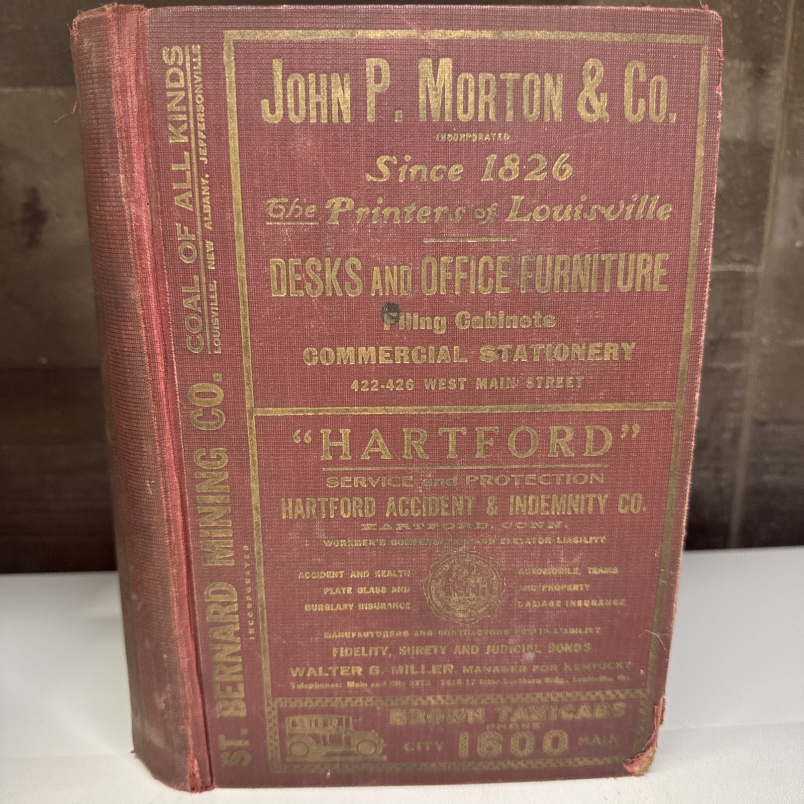 CARON\'S Louisville KY DIRECTORY 1920 Massive Book Genealogy Resource History Ads