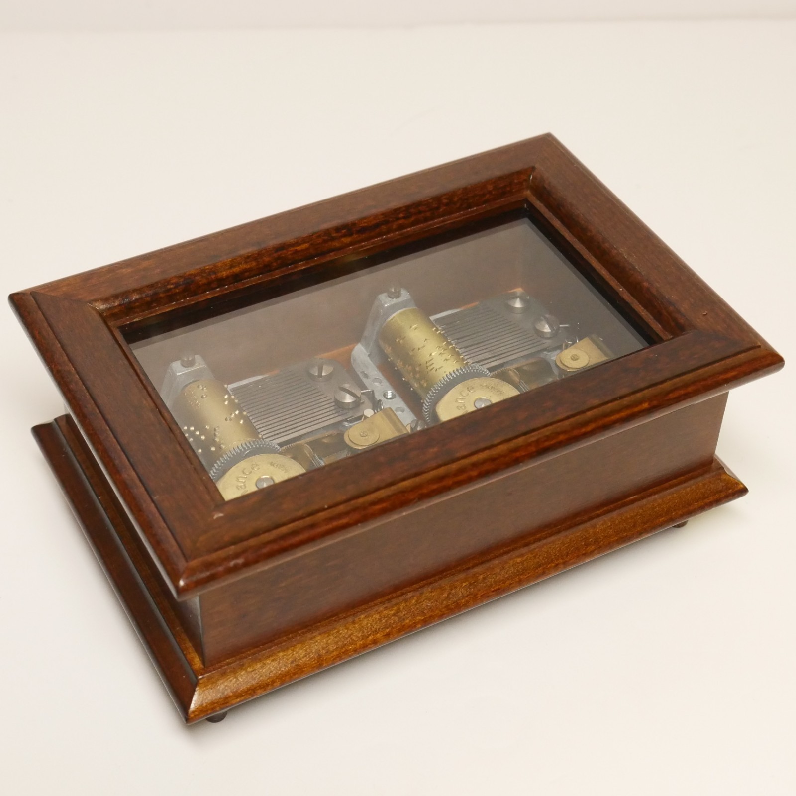 Vtg Jobin Reuge Romance Swiss Music Box Dual Movement Love Story A Time For Us