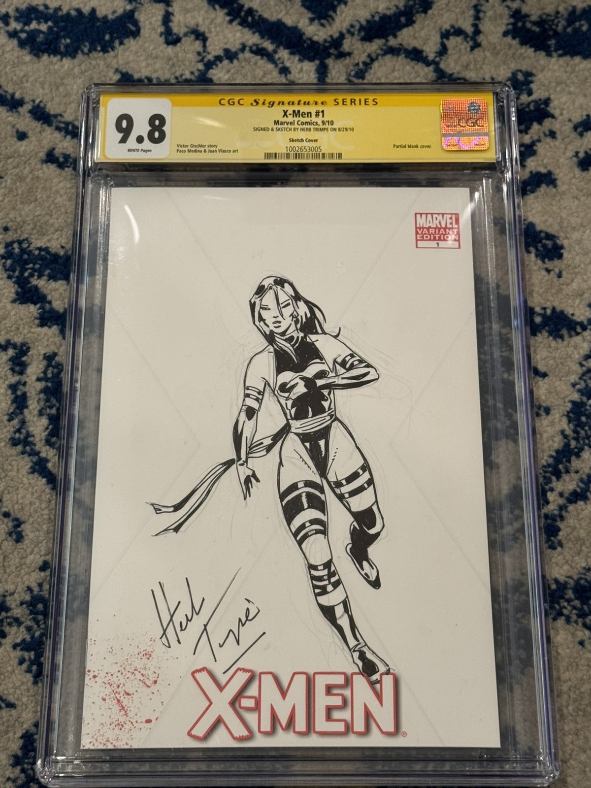 Herb Trimpe CGC Sketch Original Art 9.8 Psylocke