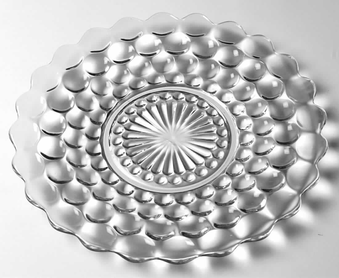 Anchor Hocking Bubble Clear Dinner Plate 964839