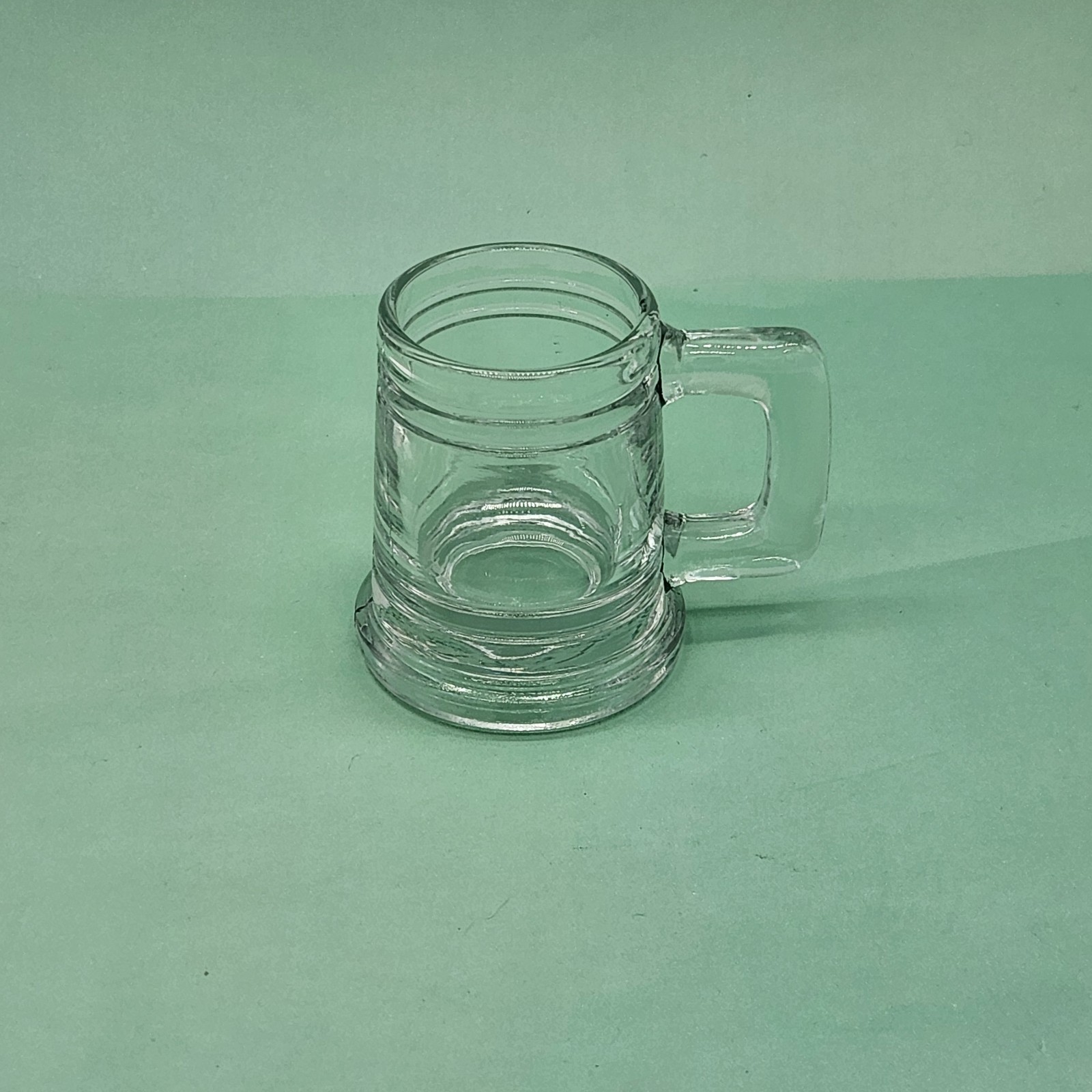 Vintage Clear Glass Mug Shot Glass Or Toothpick Holder
