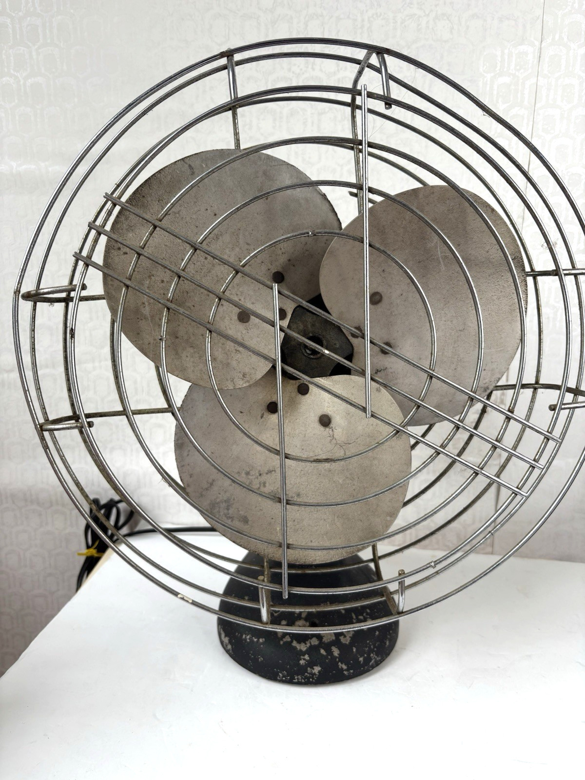 Vintage All American Electrical Mfg. Co. Pure Breez Antique Electric Fan 10