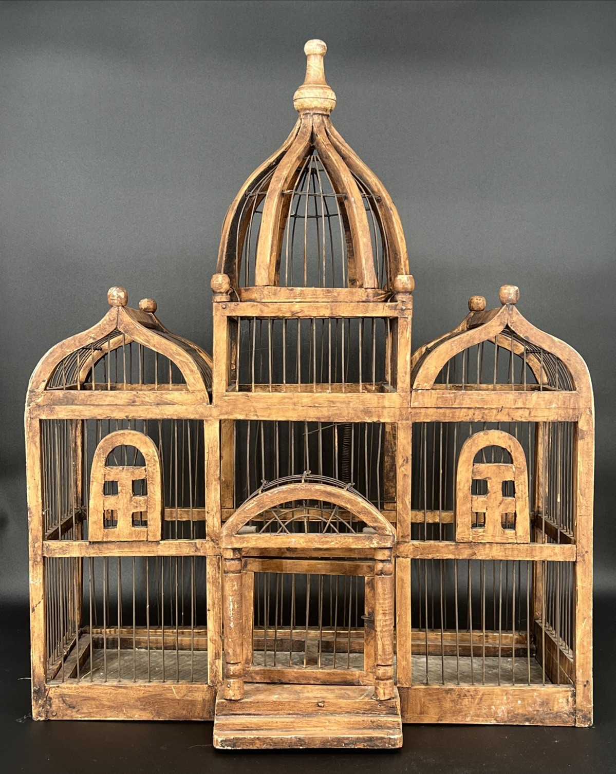 Vintage Wooden Bird Cage 24\ Vintage Wooden Bird Cage 24\