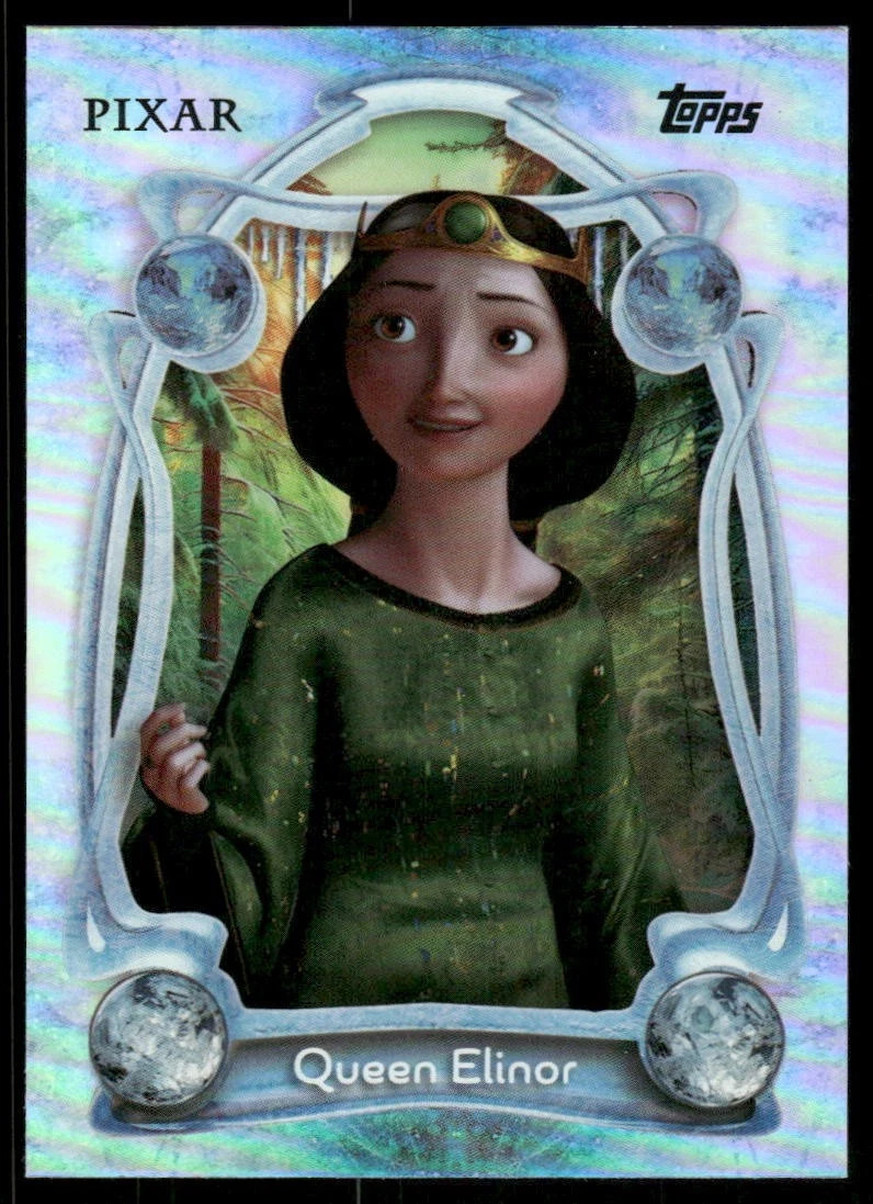 2025 Topps Disney Wonder Tier 1 Blue Winter Frozen Parallel #78 Queen Elinor