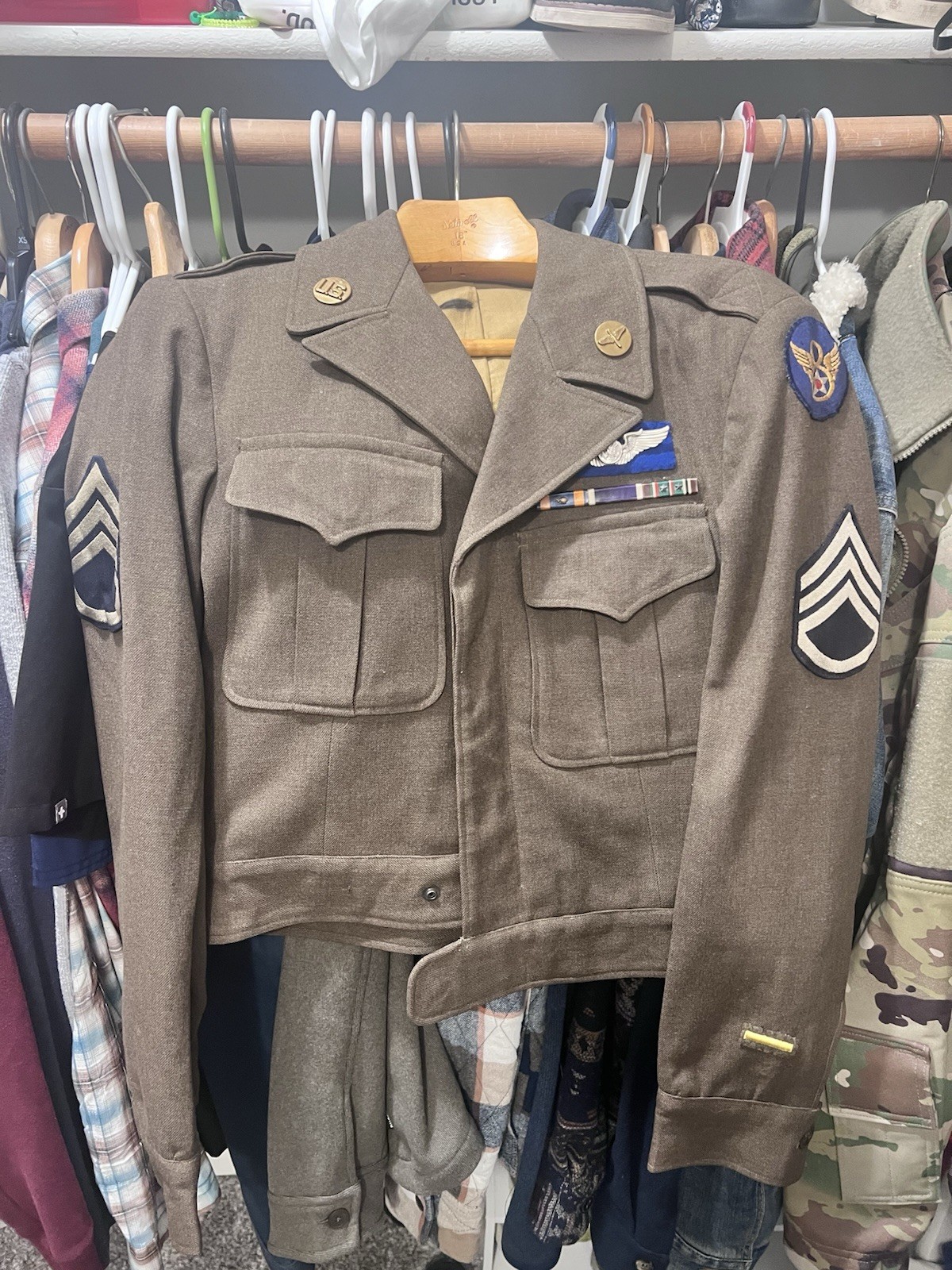 Wwii Pilots Uniform With Wings Rare Air Force Jacket