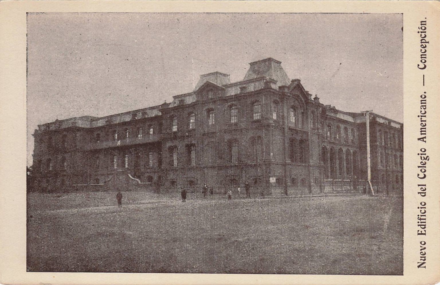Nuevo Edificio Colegio Americano Concepción Chile RPPC Postcard