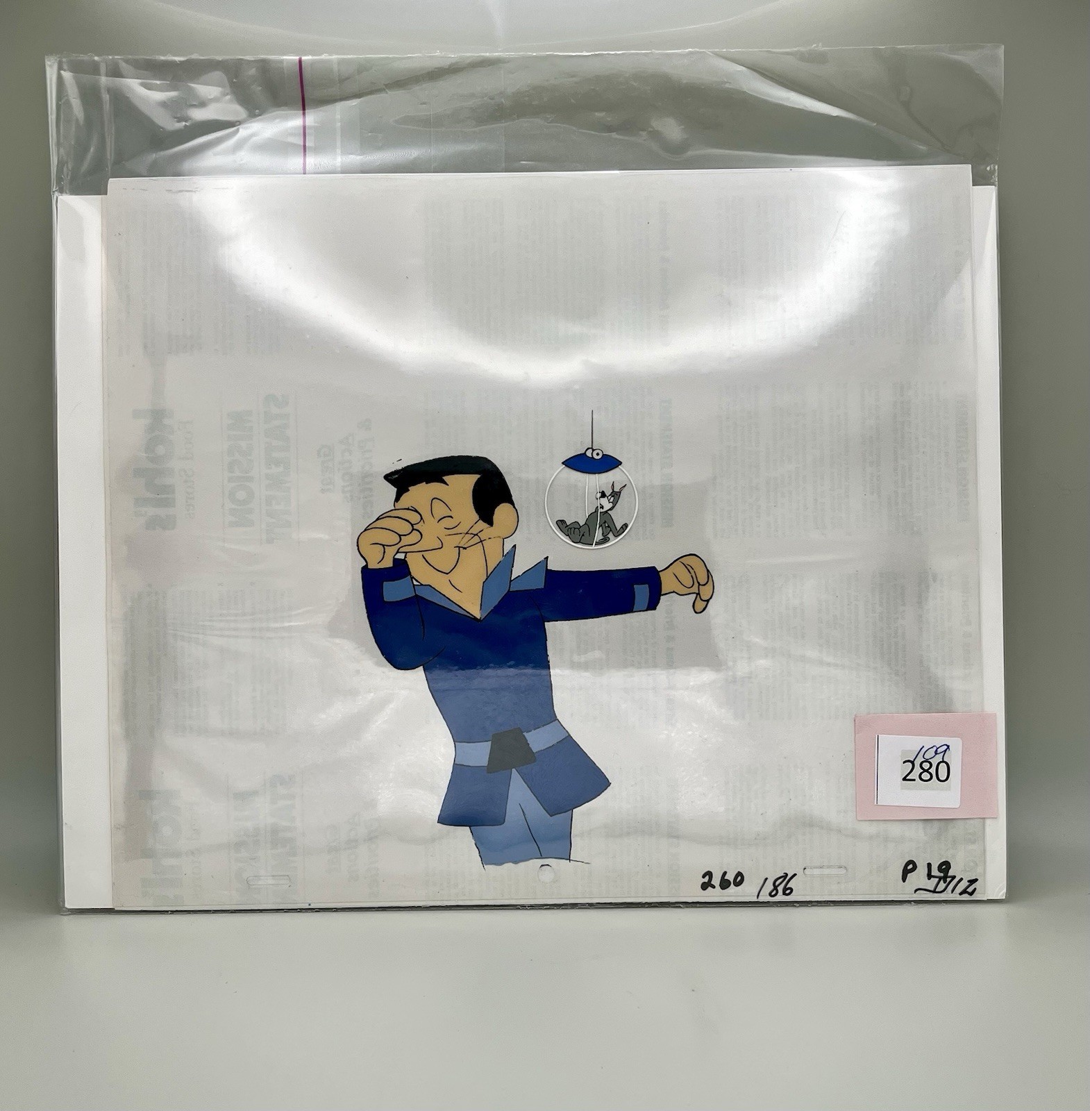1985 Jetsons Galacta Sneak Sentro Solar Snoops Original Production Cel