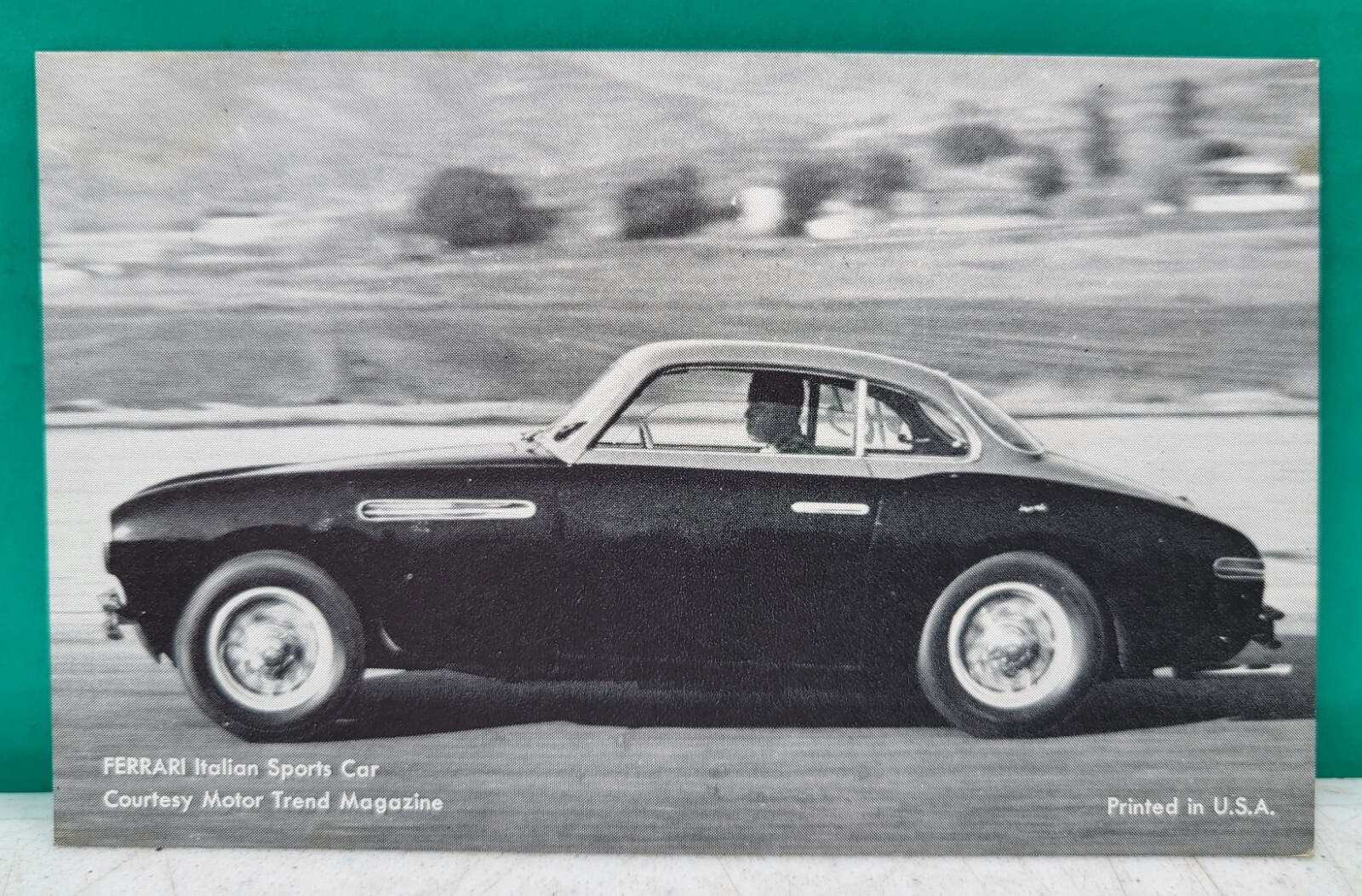 Arcade Card 1951 Ferrari 212 Inter Sports Car Motor Trend Magazine 