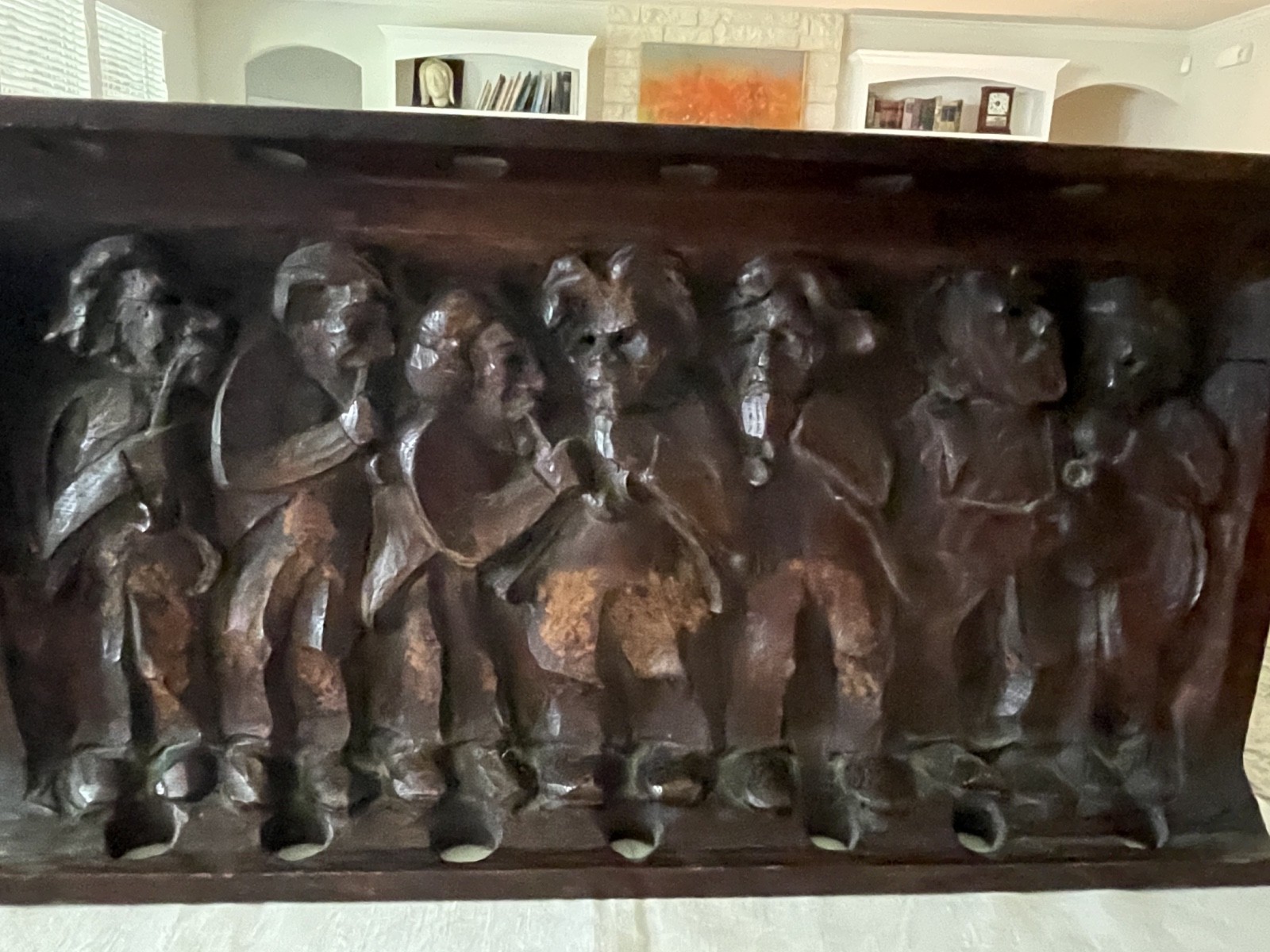 Vintage, Highly Collectable, Hand-carved Wooden 7-Pipe Holder by R. Pallesen Vintage, Highly Collectable, Hand-carved Wooden 7-Pipe Holder by R. Pallesen