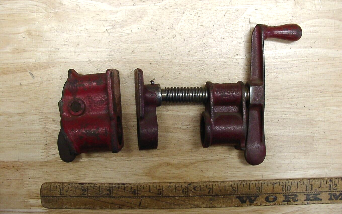 Vntg Taylor Pipe Clamp Fixture For 3/4\