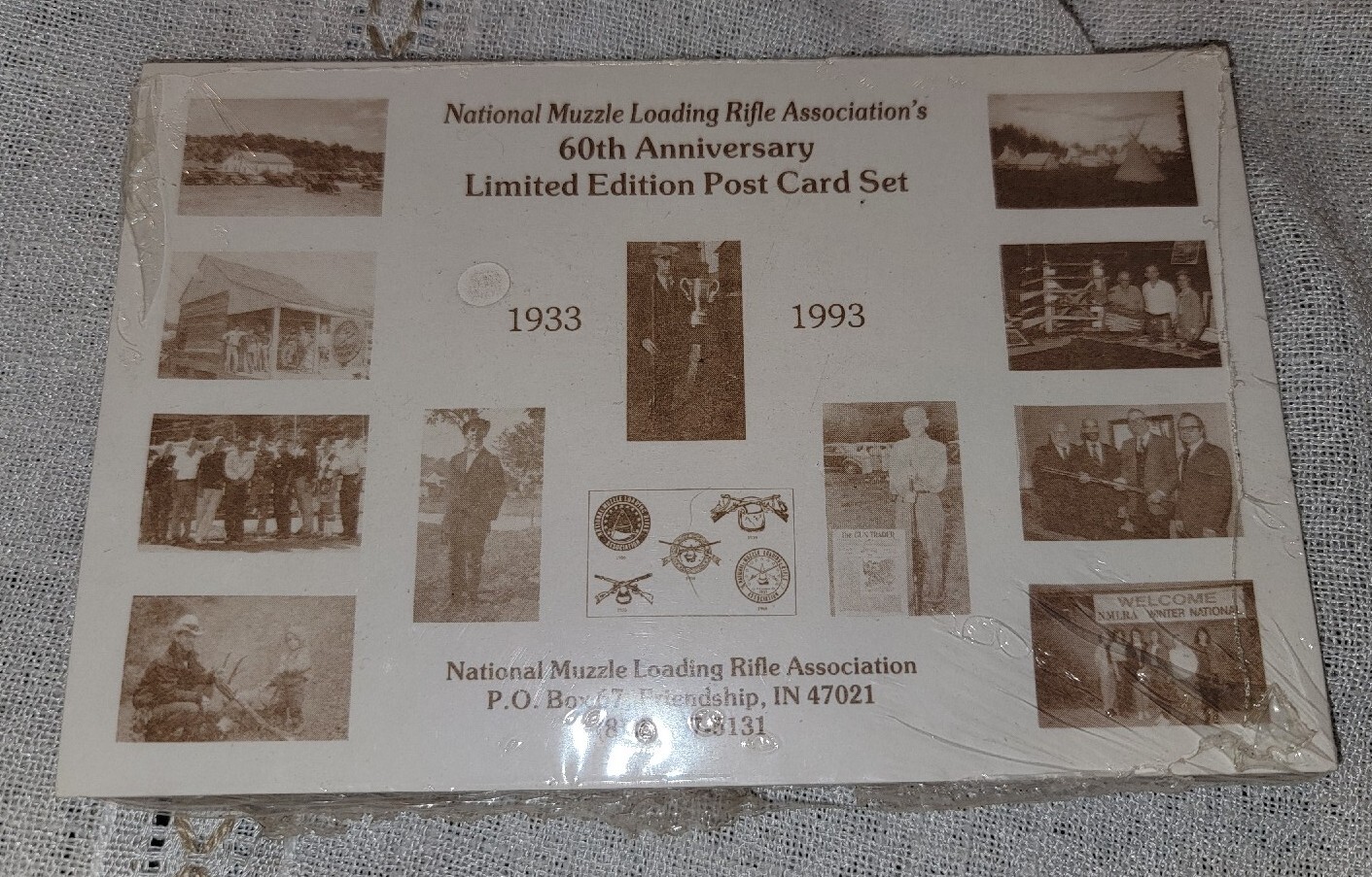 NMLRA 60TH Anniversary National Muzzle Loading Riffle Association Postcard SET