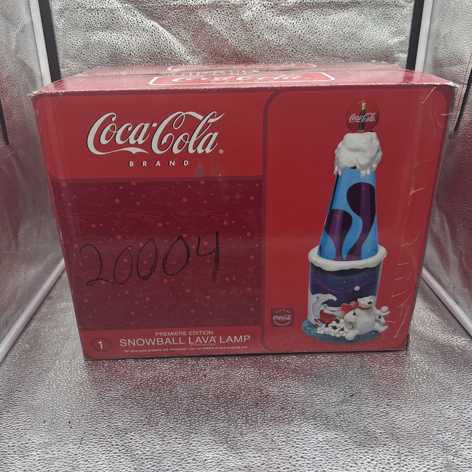 Coca-Cola Premiere Edition Lava Lamp 1998 New In Original Sealed Box, RARE