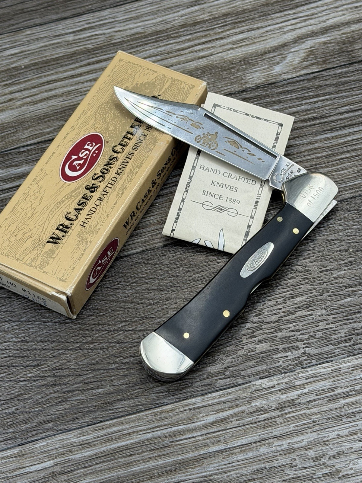 1998 Case XX 21549 Motorcycle Biker Copperlock Folding Pocket Knife 158/1000