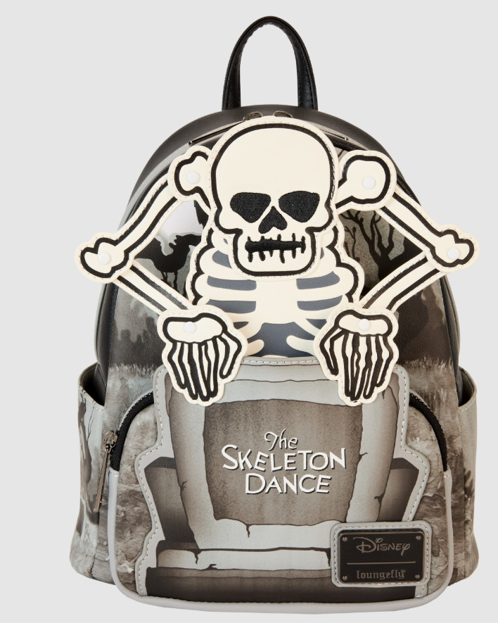 NWT Sealed Loungefly Disney The Skeleton Dance 95th Glow Mini Backpack