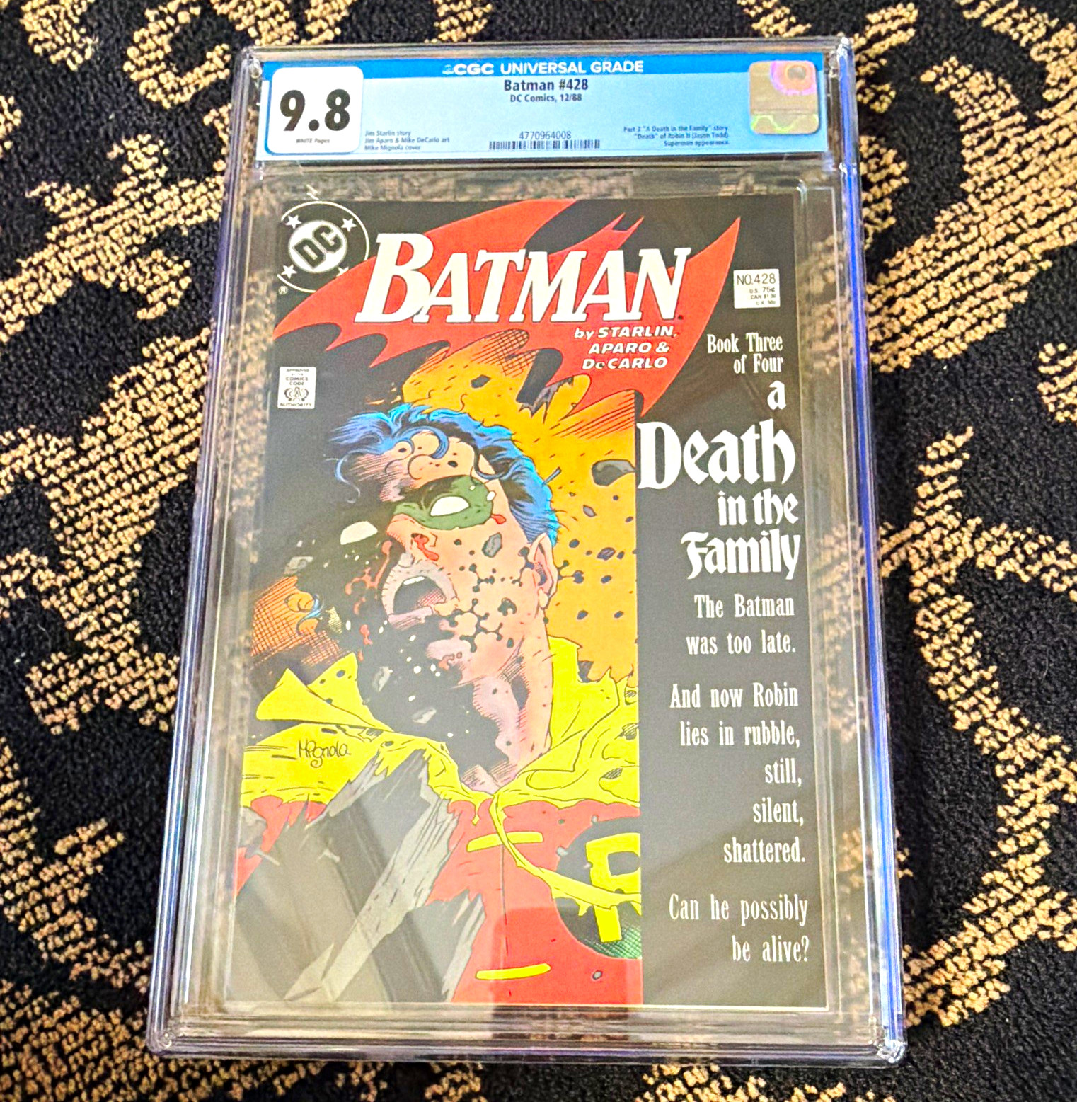 Batman #428 CGC 9.8 (1988) DC Comics A Death in the Family Book 3 of 4 Rare