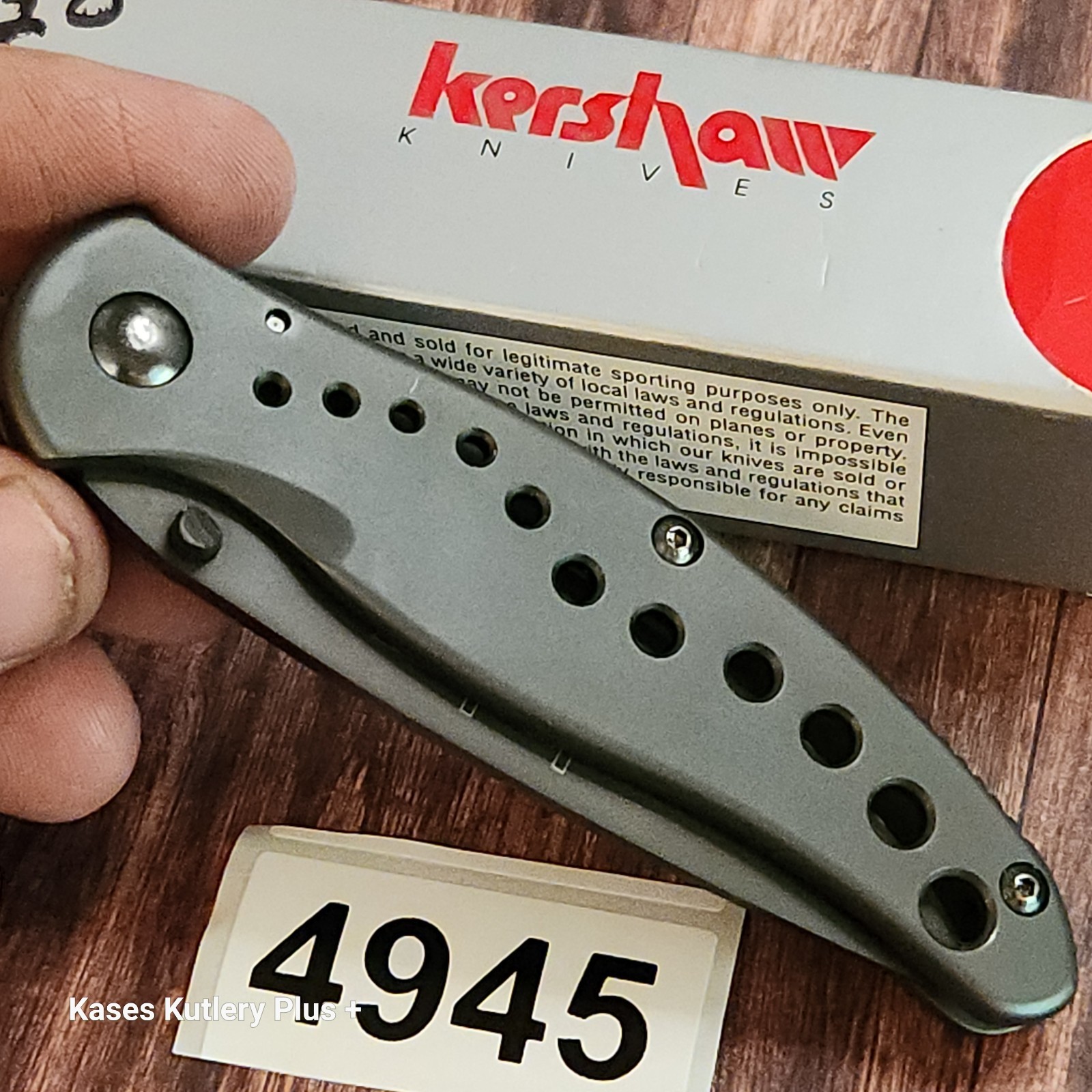 Kershaw 1640BLK Vapor Design By Ken Onion Frame Lock Knife 4\