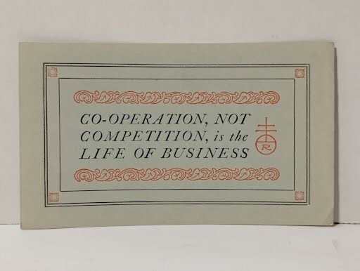 Rare Roycroft Elbert Hubbard Early 1900s Motto Card Antique Arts & Crafts Era