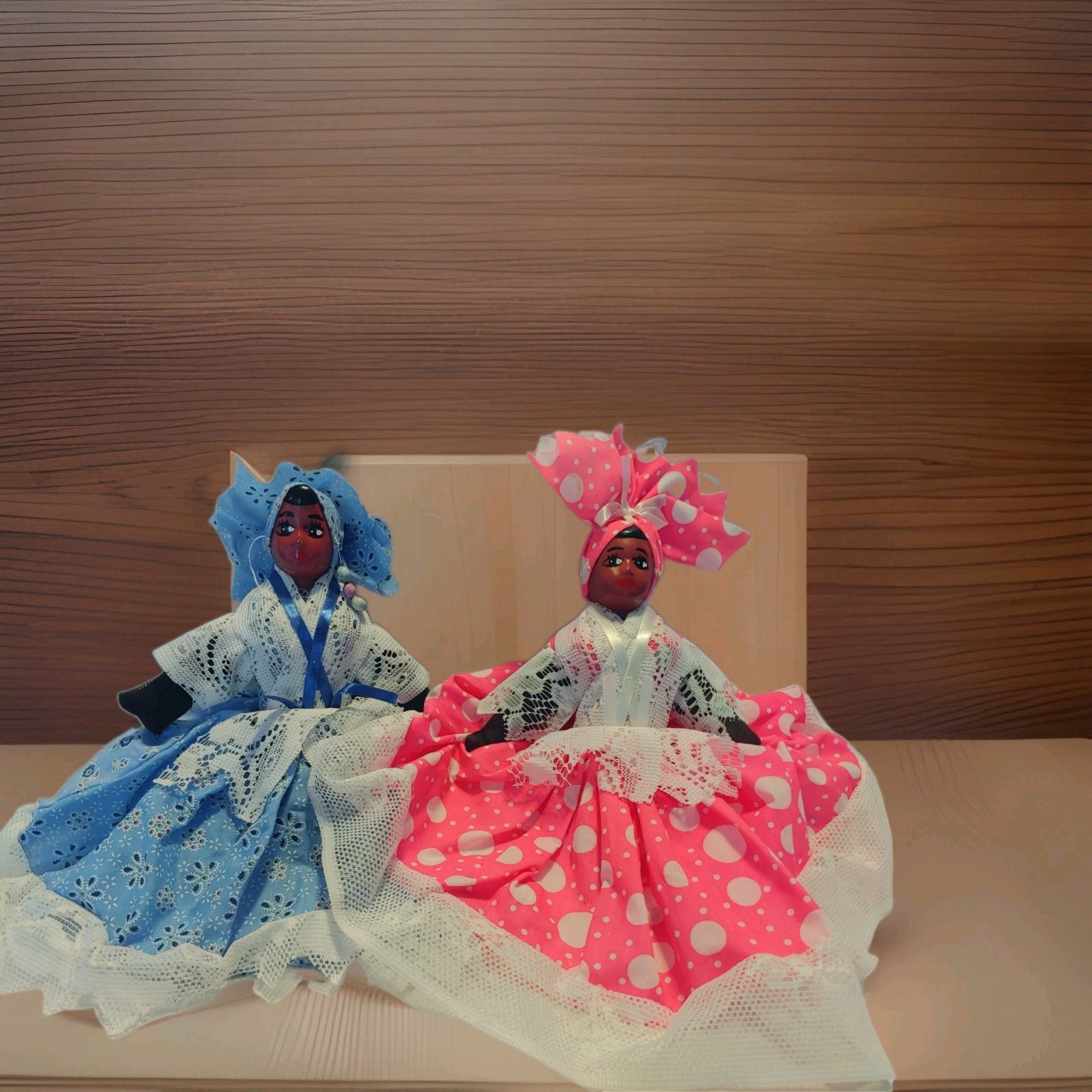 Vintage Ethnic Folk Sry Handmade Cloth Doll Souvenir of  Latin American choose 1