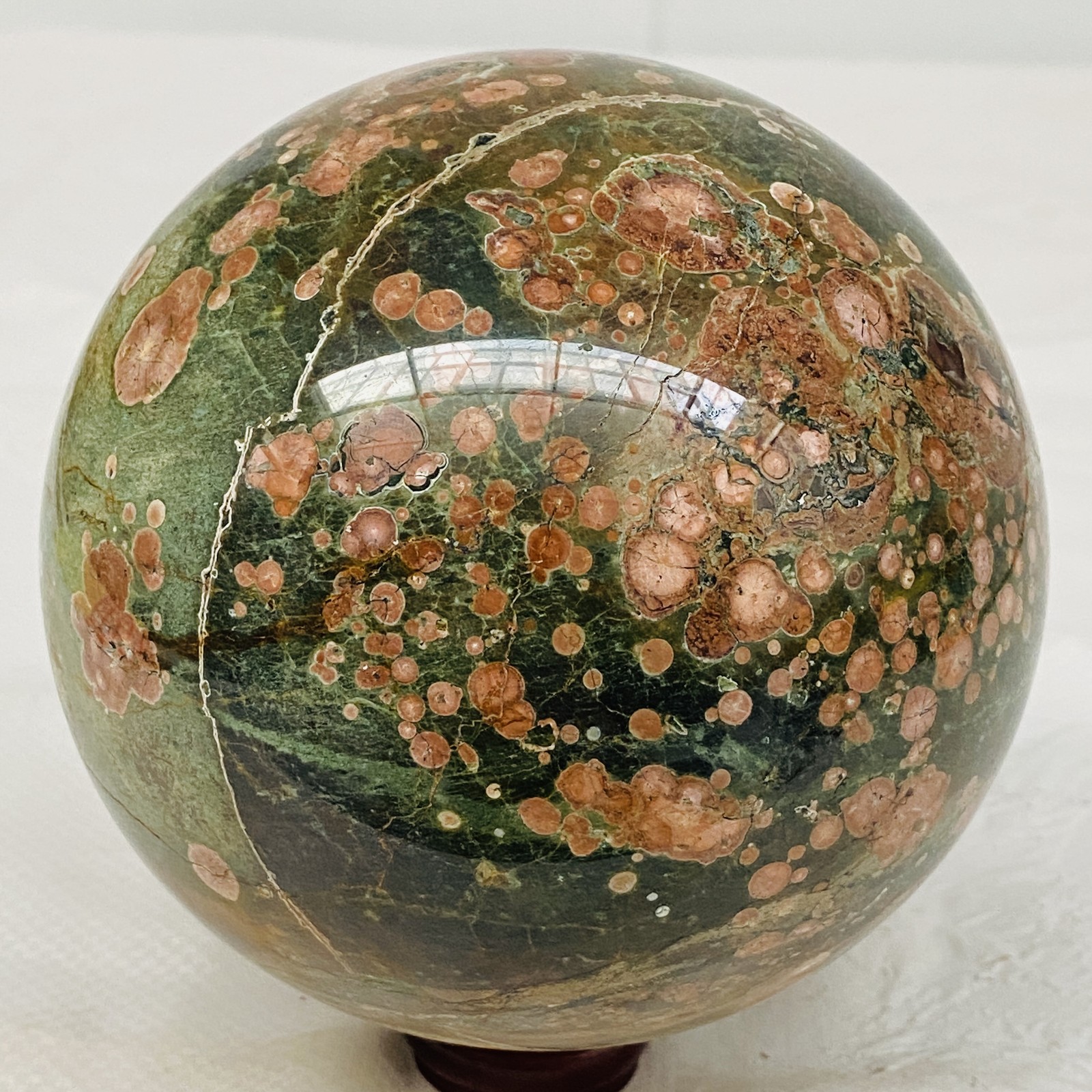 Natural Polished Pink cherry blossom agate BALL Madagascar 2340G (5.15LB)