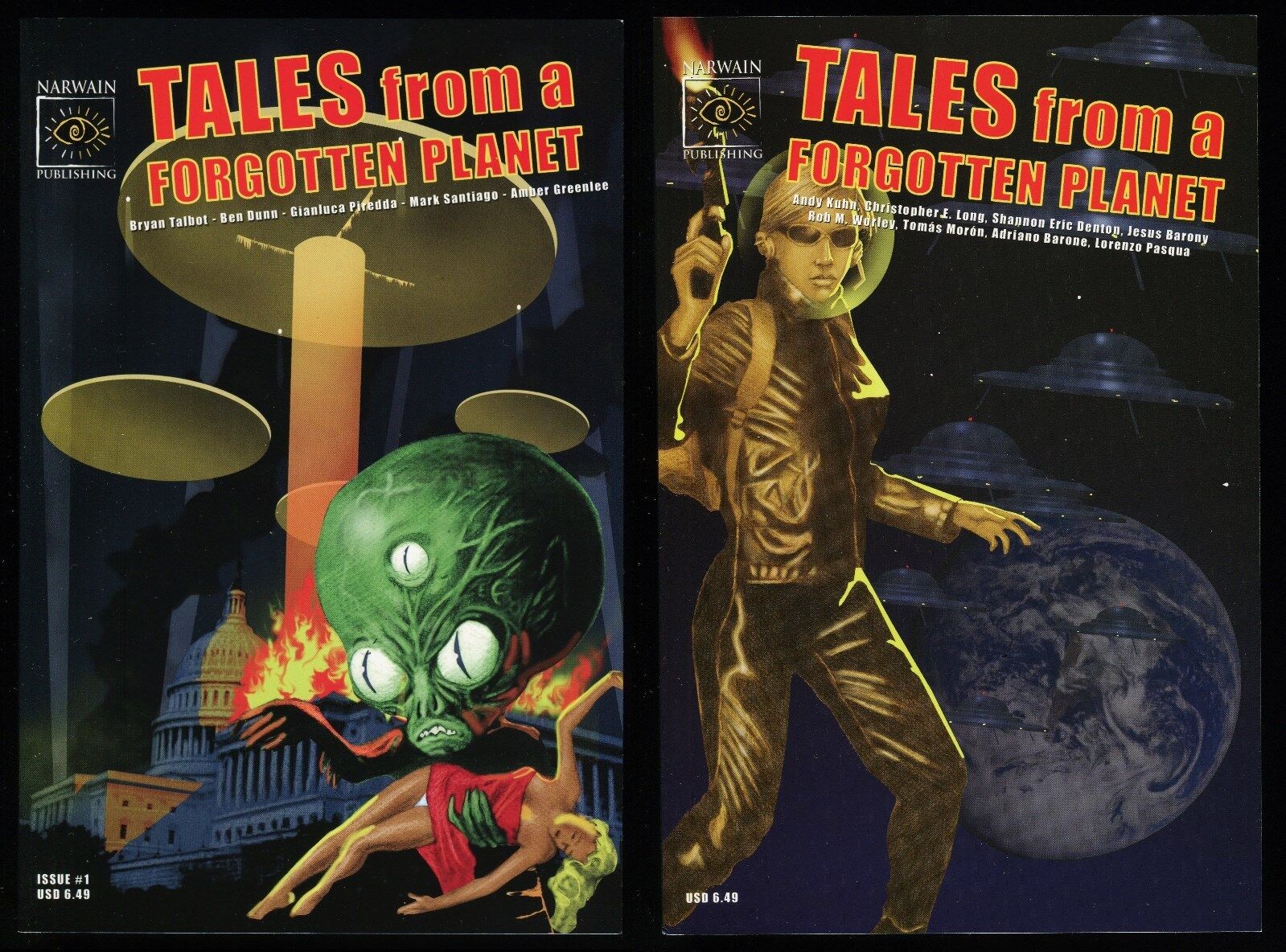 Tales from a Forgotten Planet Trade Paperback TPB Set 1-2 Sci-Fi Anthology NEW