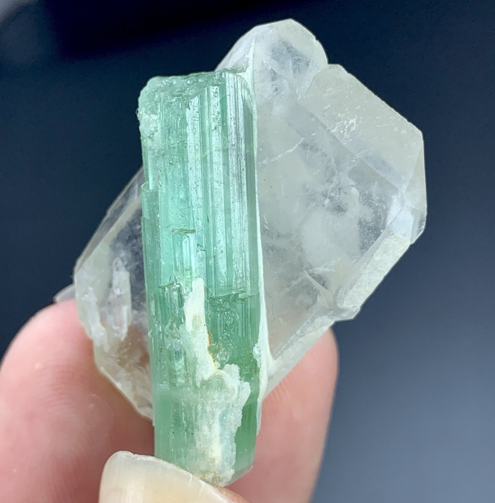 90 Cts Tourmaline Crystal Specimen From Afghanistan.