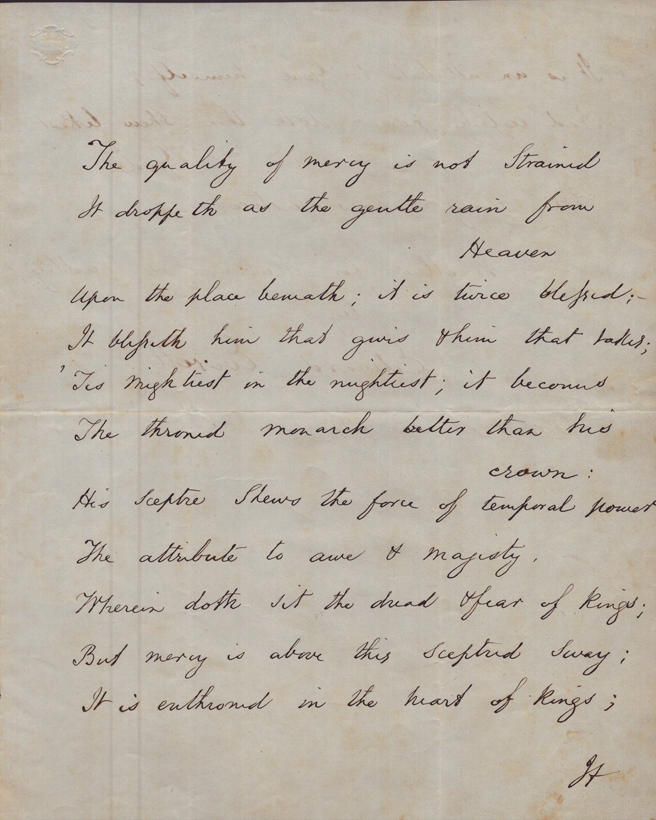 EDWARD EVERETT - AUTOGRAPH QUOTATION SIGNED 04/22/1852