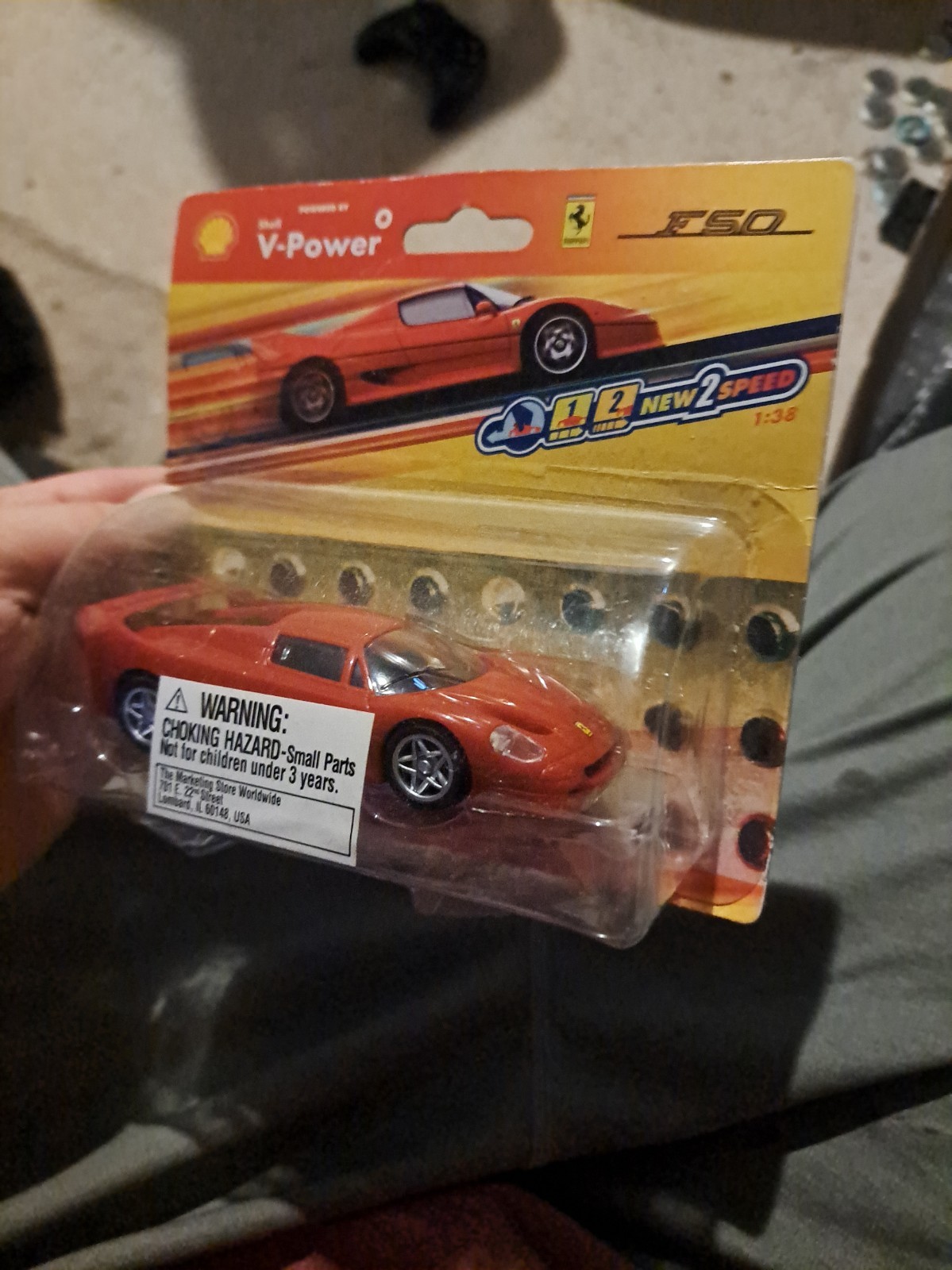 Collectible Vintage Shell V Power Ferrari F50 Sports Hot Wheels