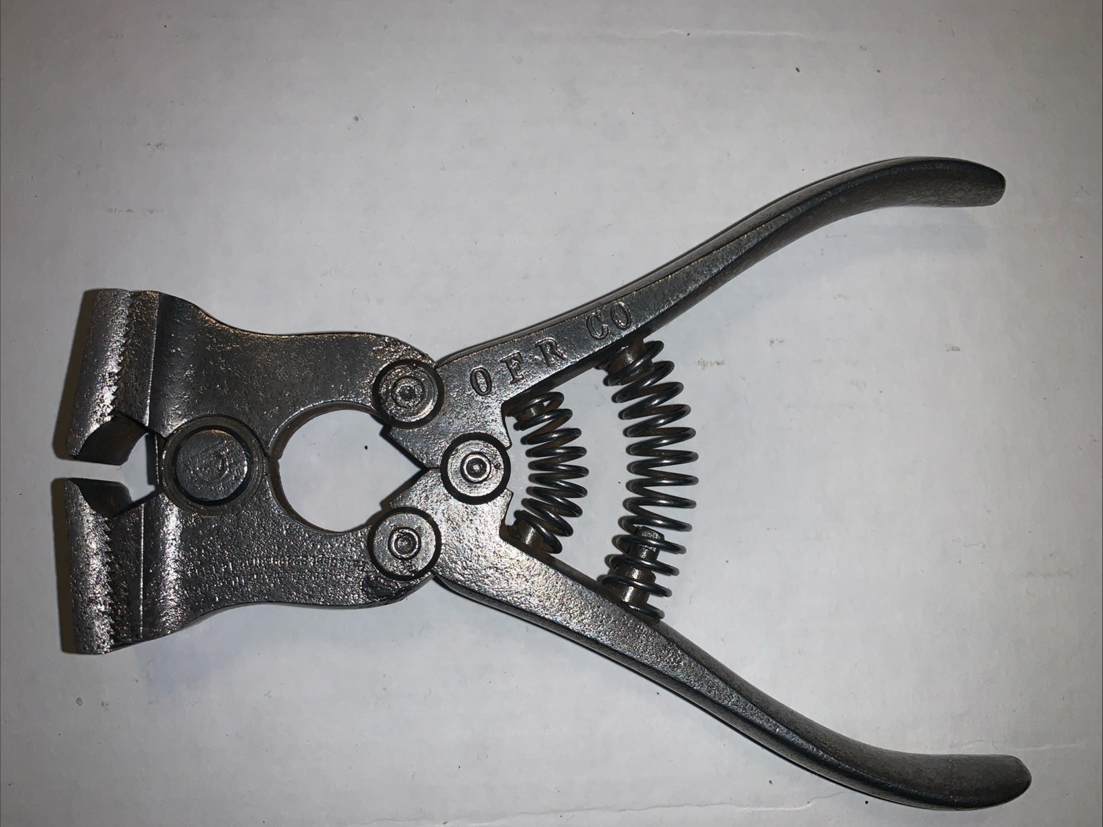VINTAGE— L S STARRETT MUSIC WIRE CUTTER- Date/Stamp-Sept. 28, 1898-ORF CO