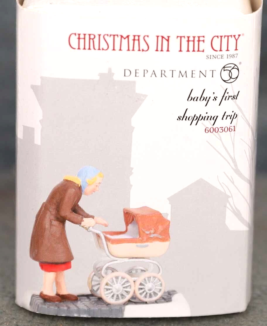 DEPT 56 BABY'S FIRST SHOPPING TRIP  6003061 CHRISTMAS IN THE CITY CIC