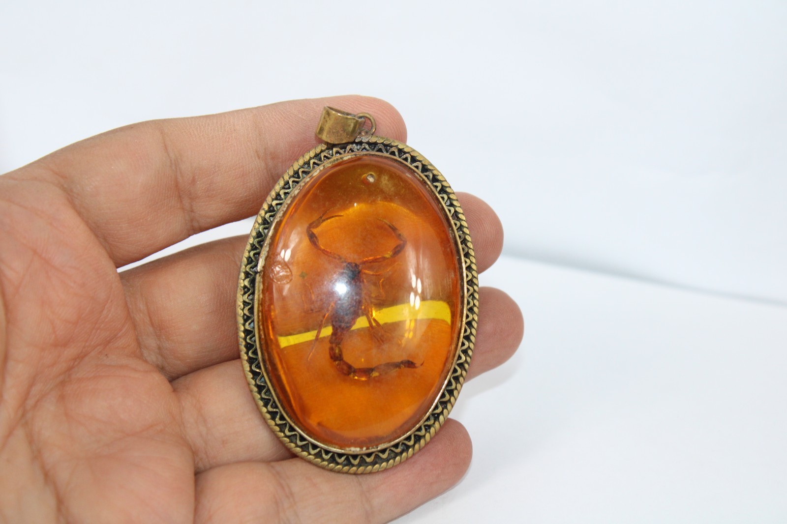 Ancient Egyptian Pharaonic Antique Amber Pendant for Good Luck and Protection BC