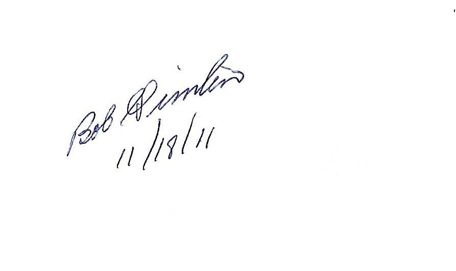 Bob Gimlin signed 3x5 index card \