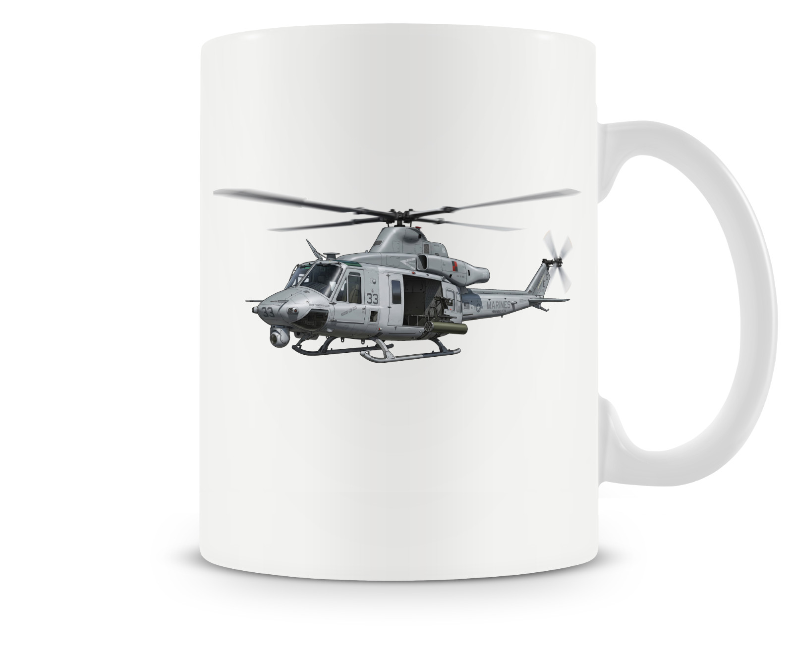 Bell UH-1Y Venom Ceramic Coffee Mug - 15oz. Bell UH-1Y Venom Ceramic Coffee Mug - 15oz.