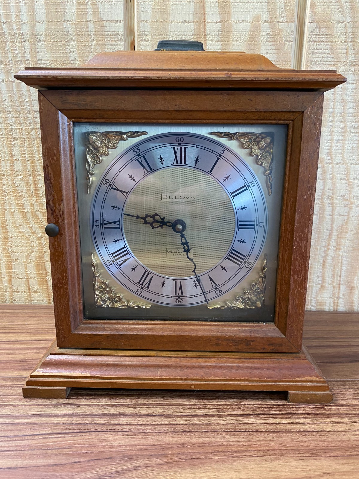 Bulova Quadraphonic Mantel Clock Multiple Chime Night Mode AS IS FOR REPAR