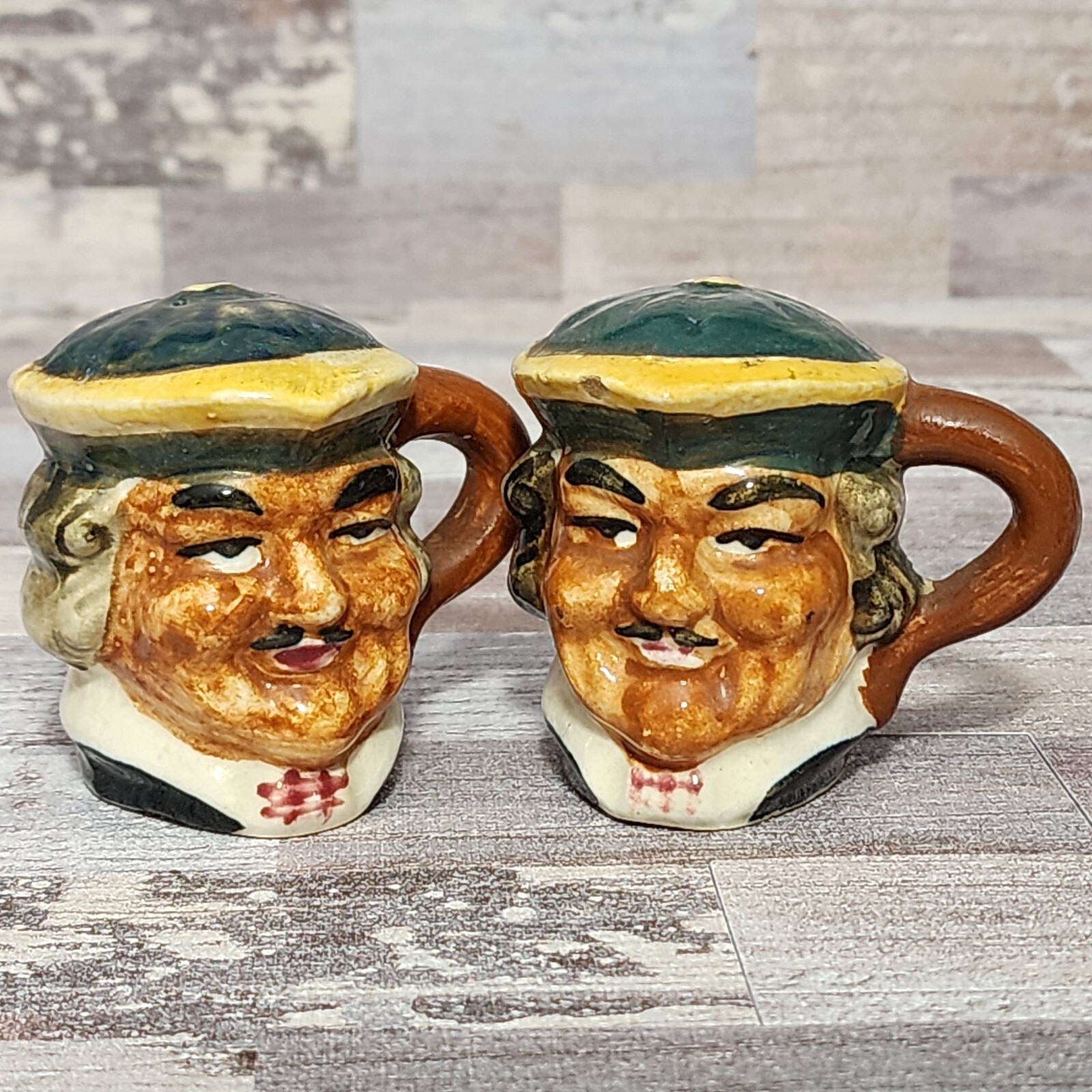 VTG Toby Mug Style Salt and Pepper Shakers Hand Painted Made in Japan