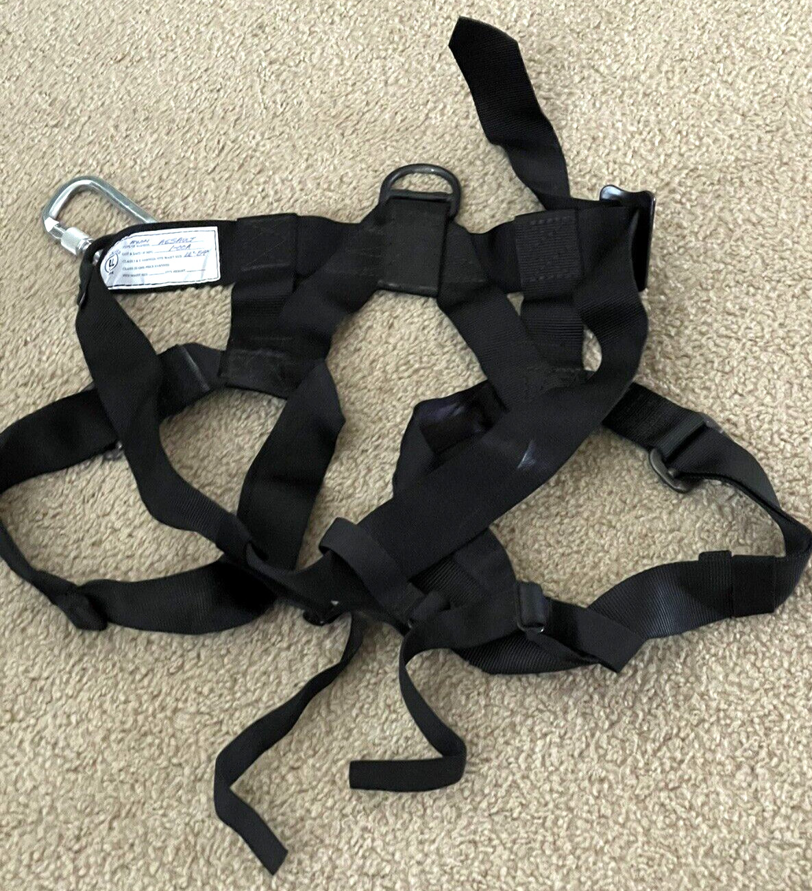 Yates Assault Life Safety Harness 26”- 54” Tactical Black Nylon