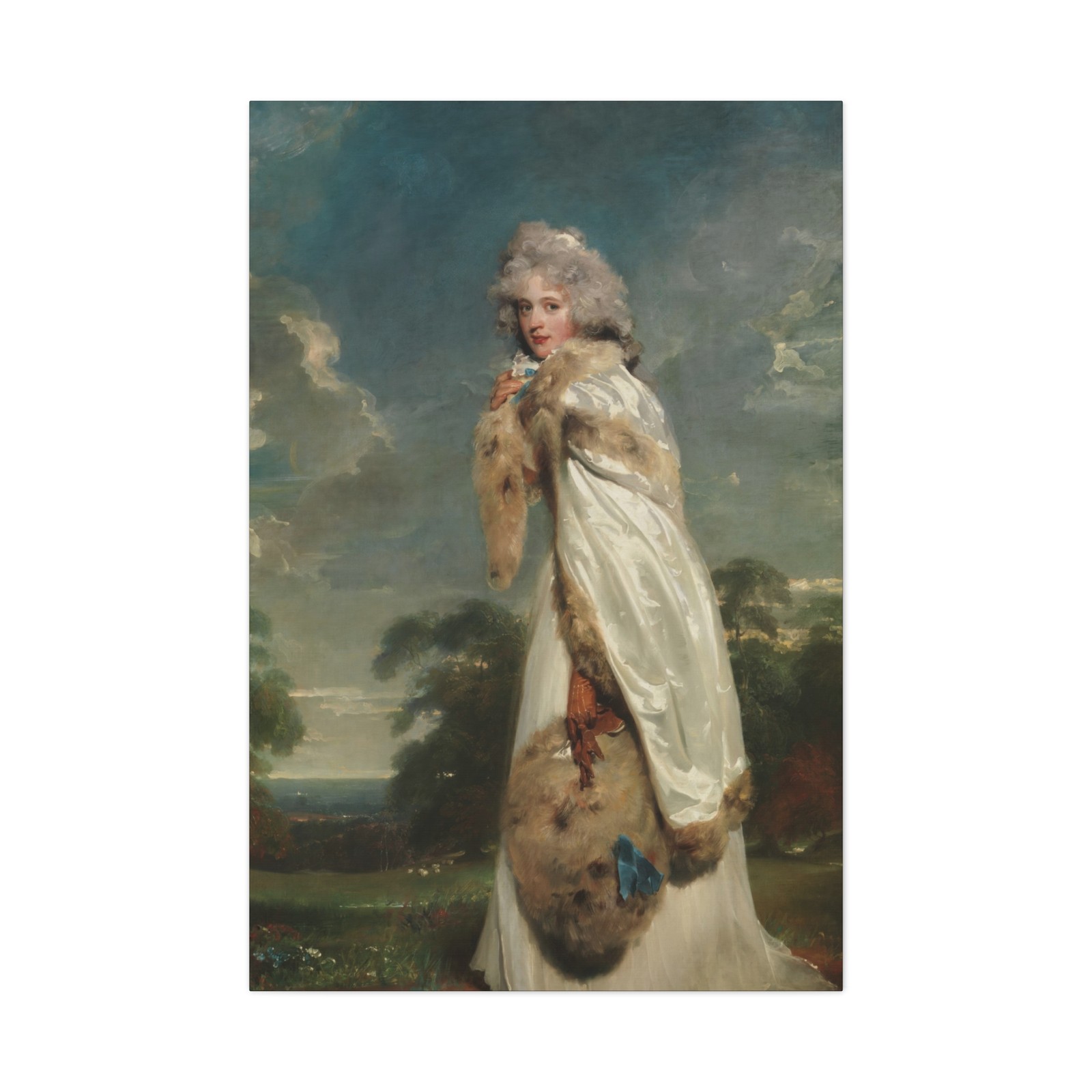 Sir Thomas Lawrence - Elizabeth Farren (born about 1759, died - Canvas Wall Art