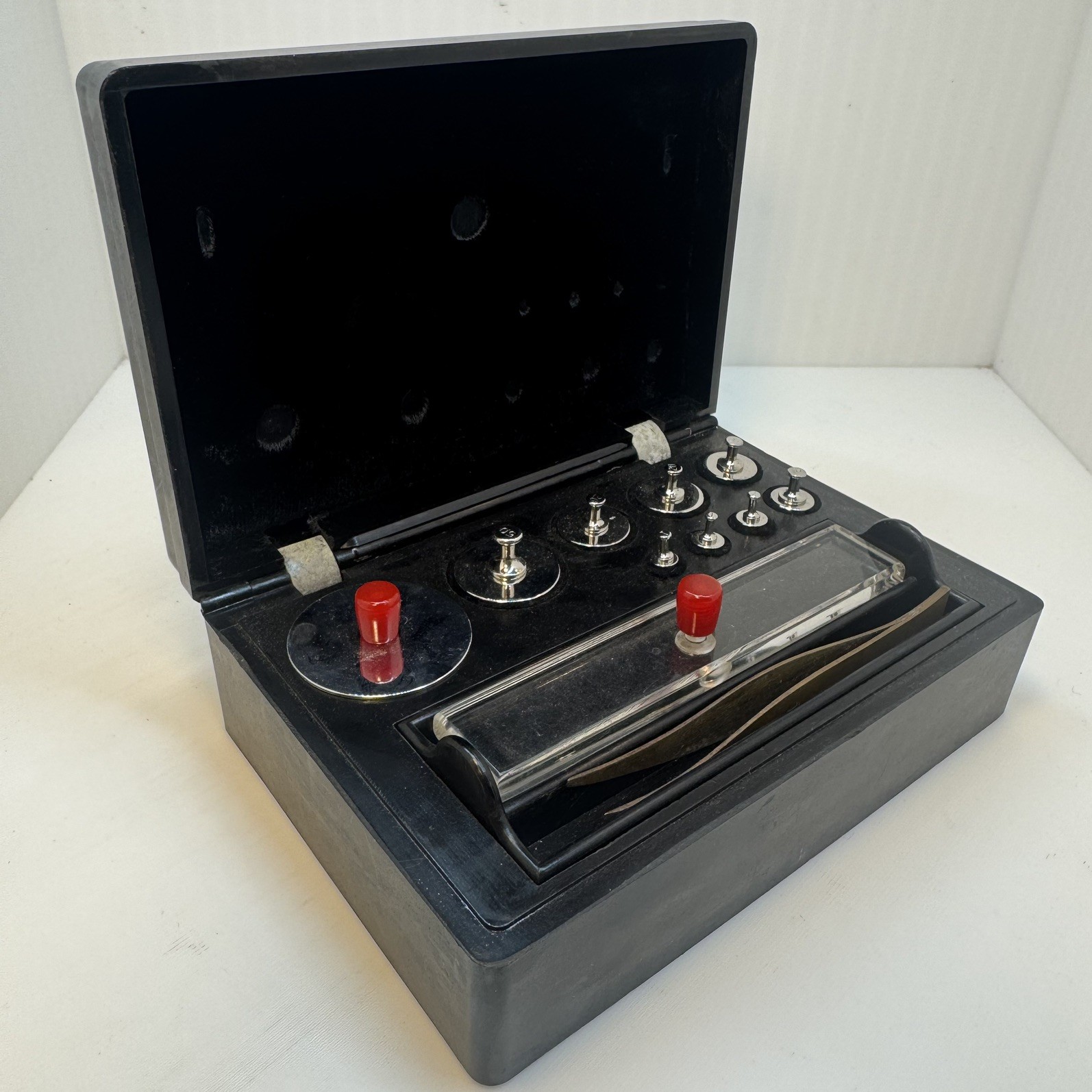 Vintage Permas Analytical Balance Scale Weight Set Eimer and Amend New York N.Y.