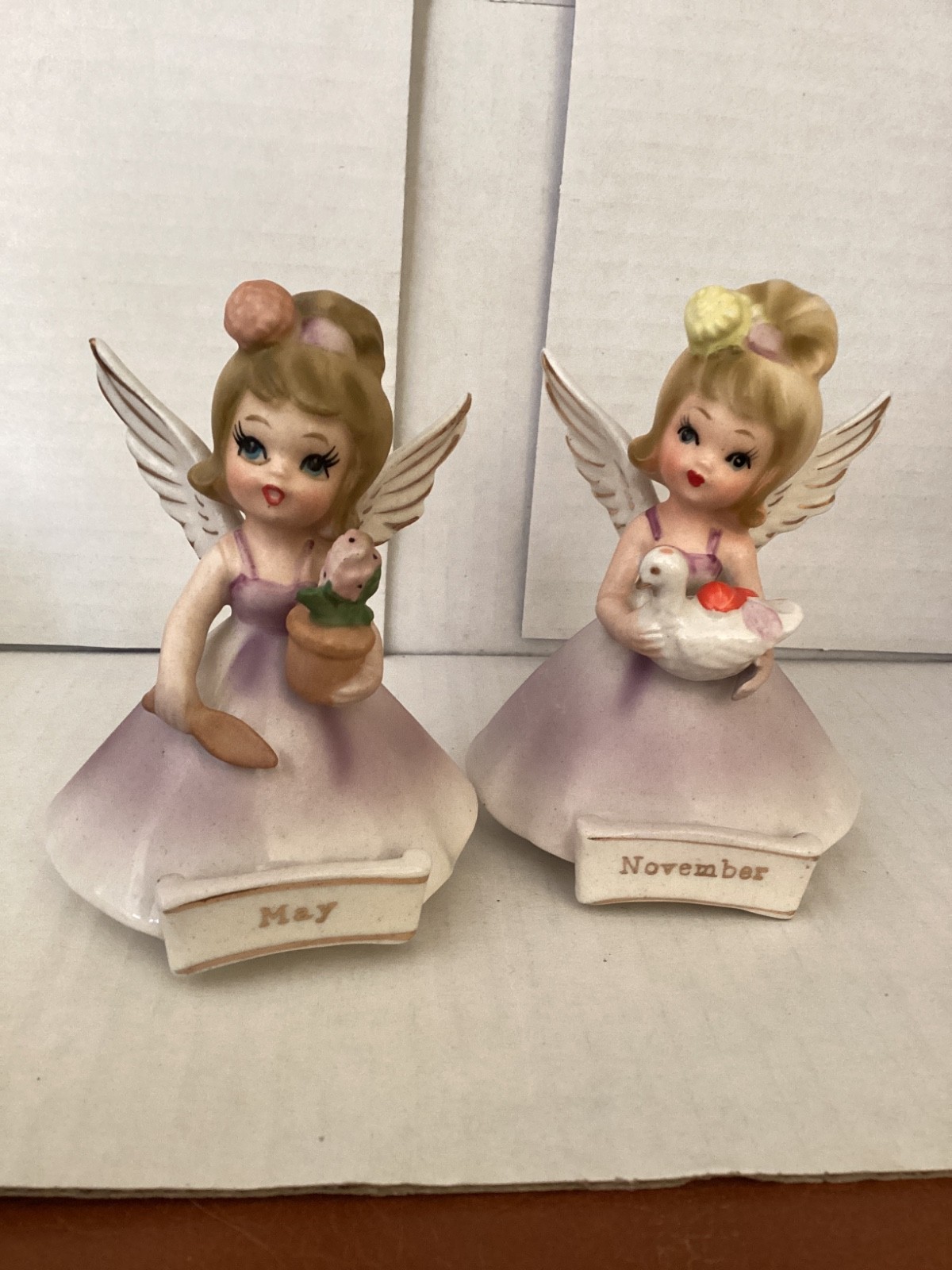 Vintage Nanco Products May and November Angels