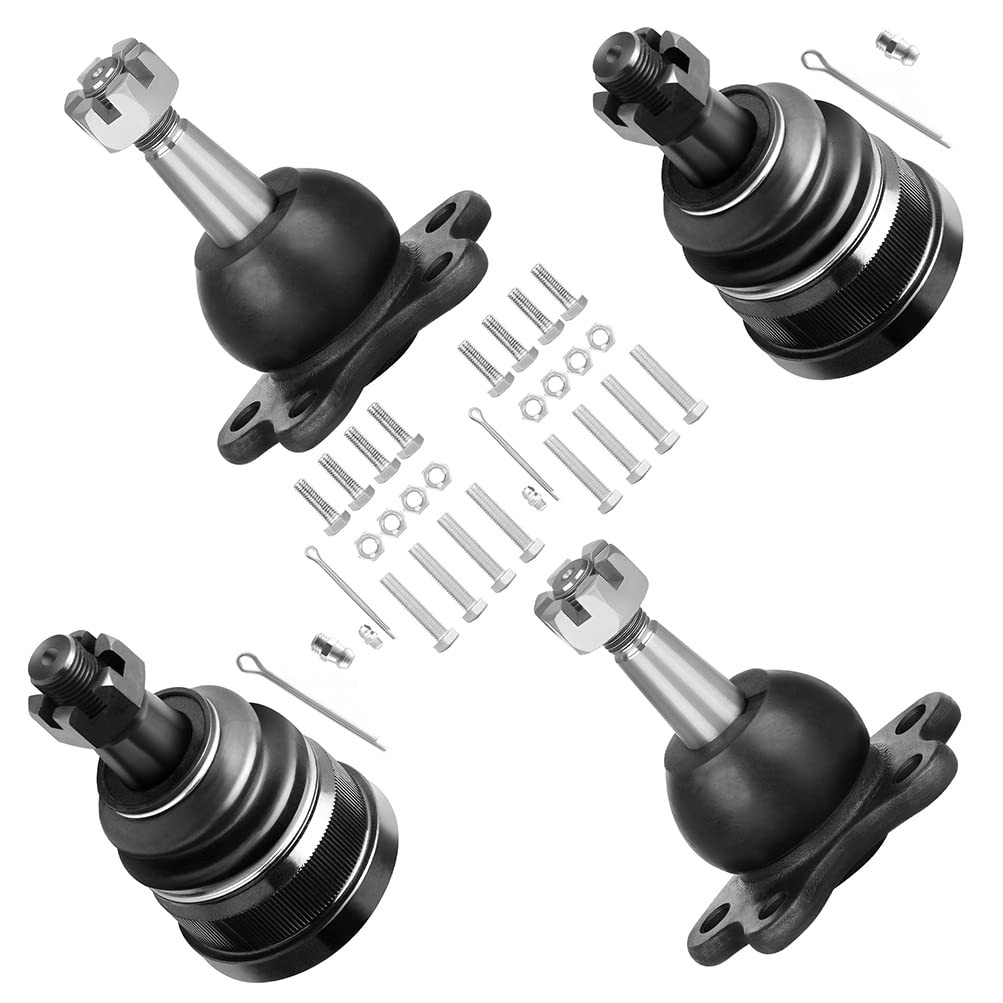 SCITOO 4pcs Front Suspension Kit Lower Upper Ball Joint Fit 1993-1999 For Chevy