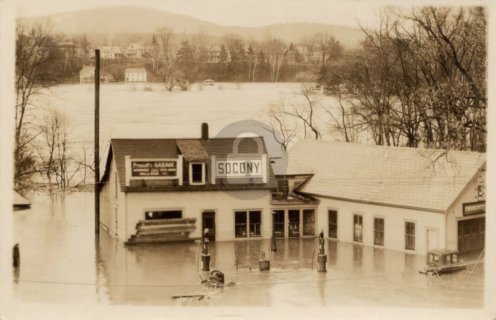 Wells River VT Vermont Flood of Nov. 4, 1927 2 RPPC Photo Postcard COPY