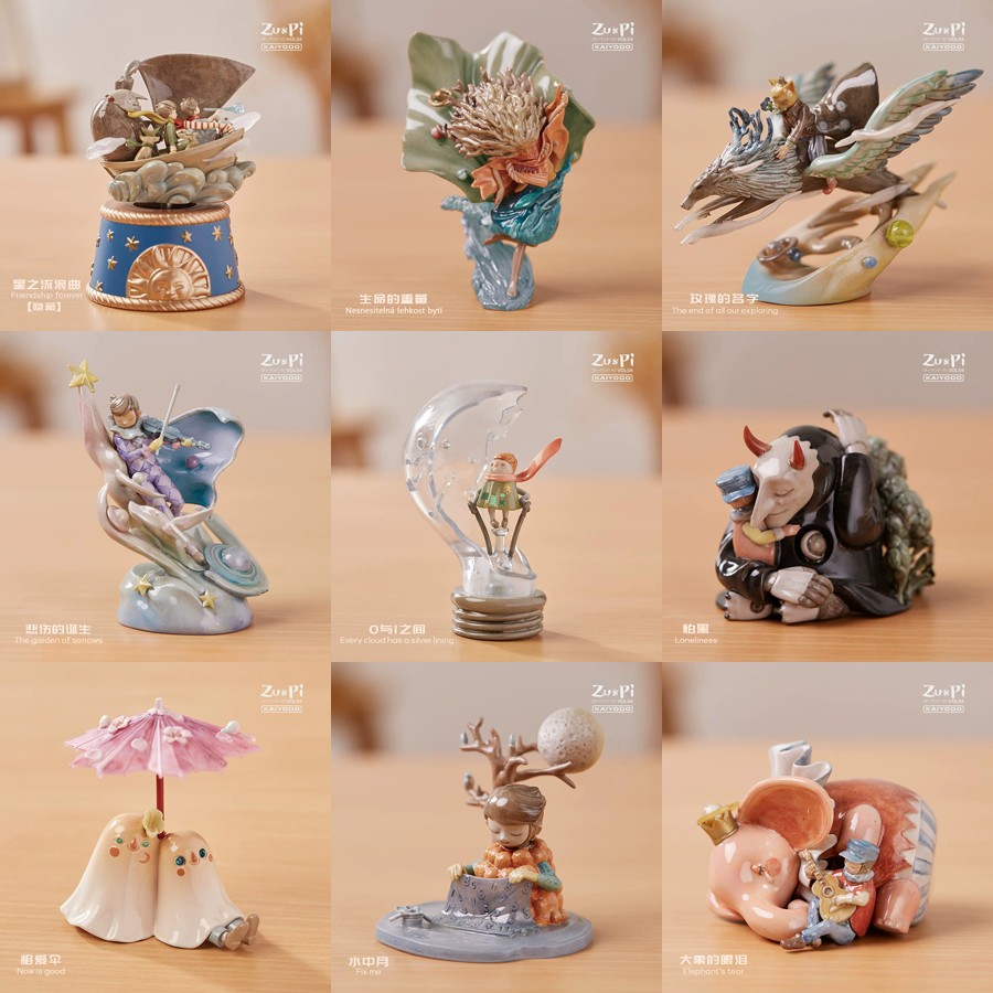 Kaiyodo Zu&Pi Vol.4 Blind Box 8 Packs A Box Fashion Collection Model Figure